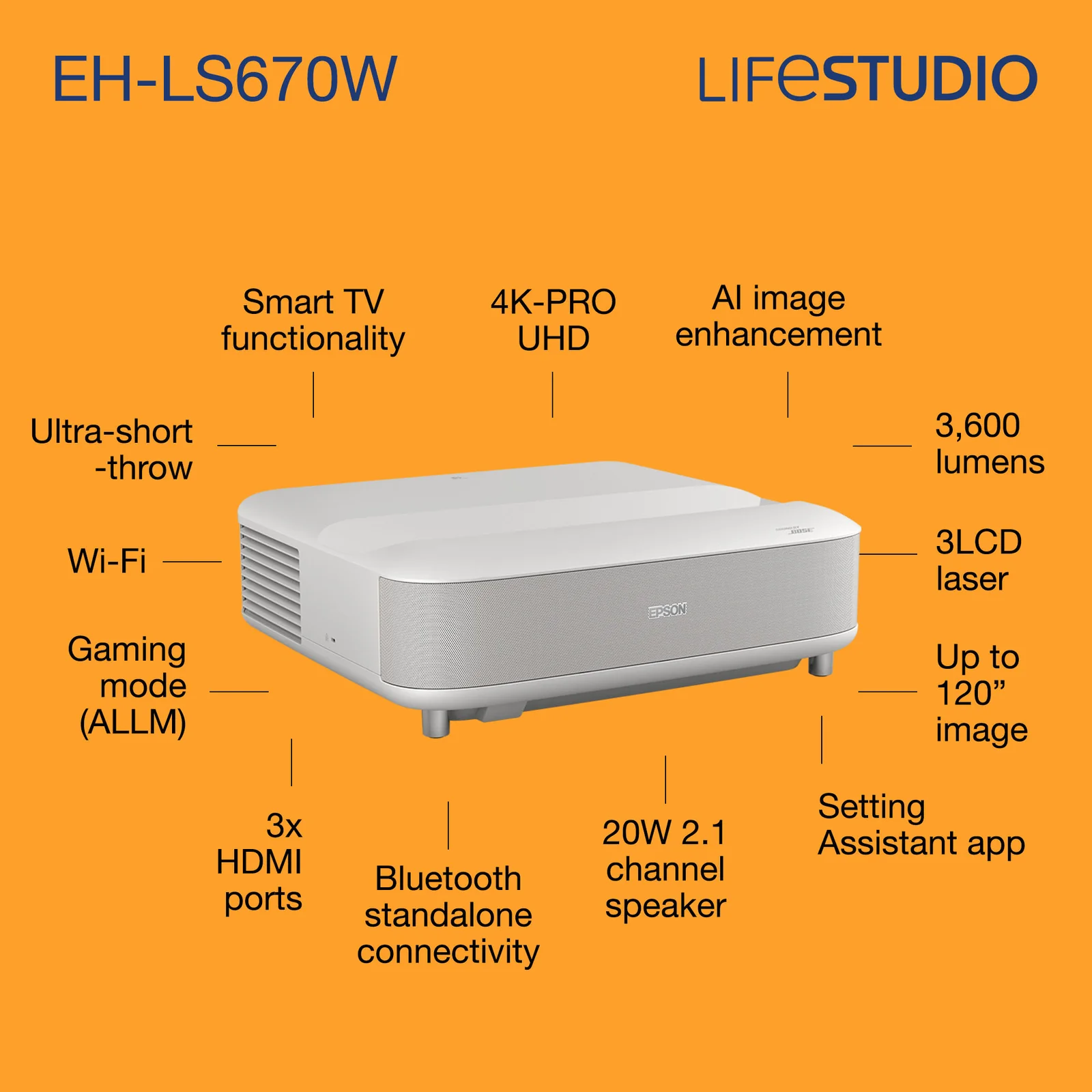 Epson EH-LS670W 4K Projector