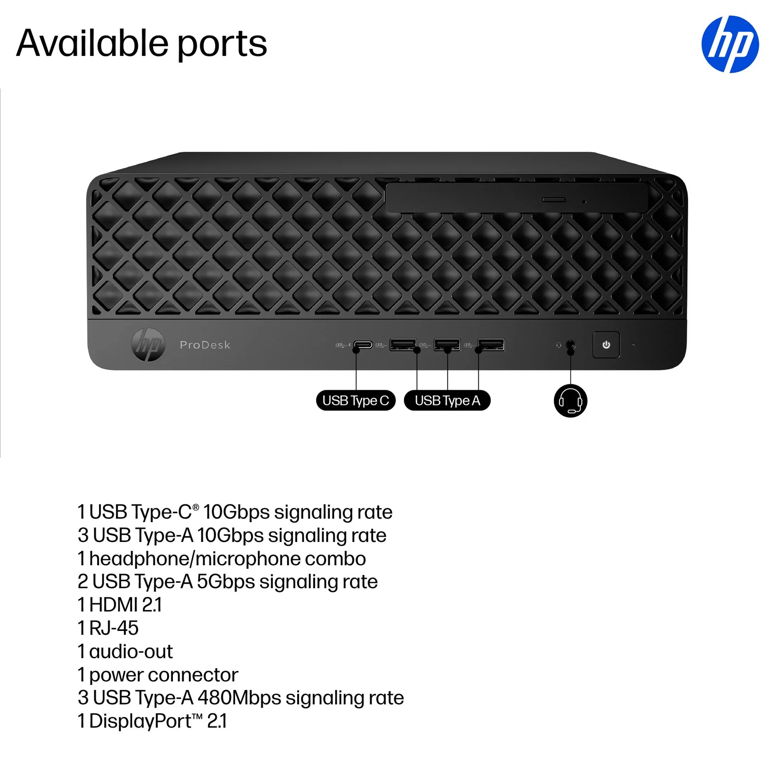 HP ProDesk 4 SFF G1i Desktop AI, Intel Core Ultra 5 225, 24GB RAM, 1TB SSD