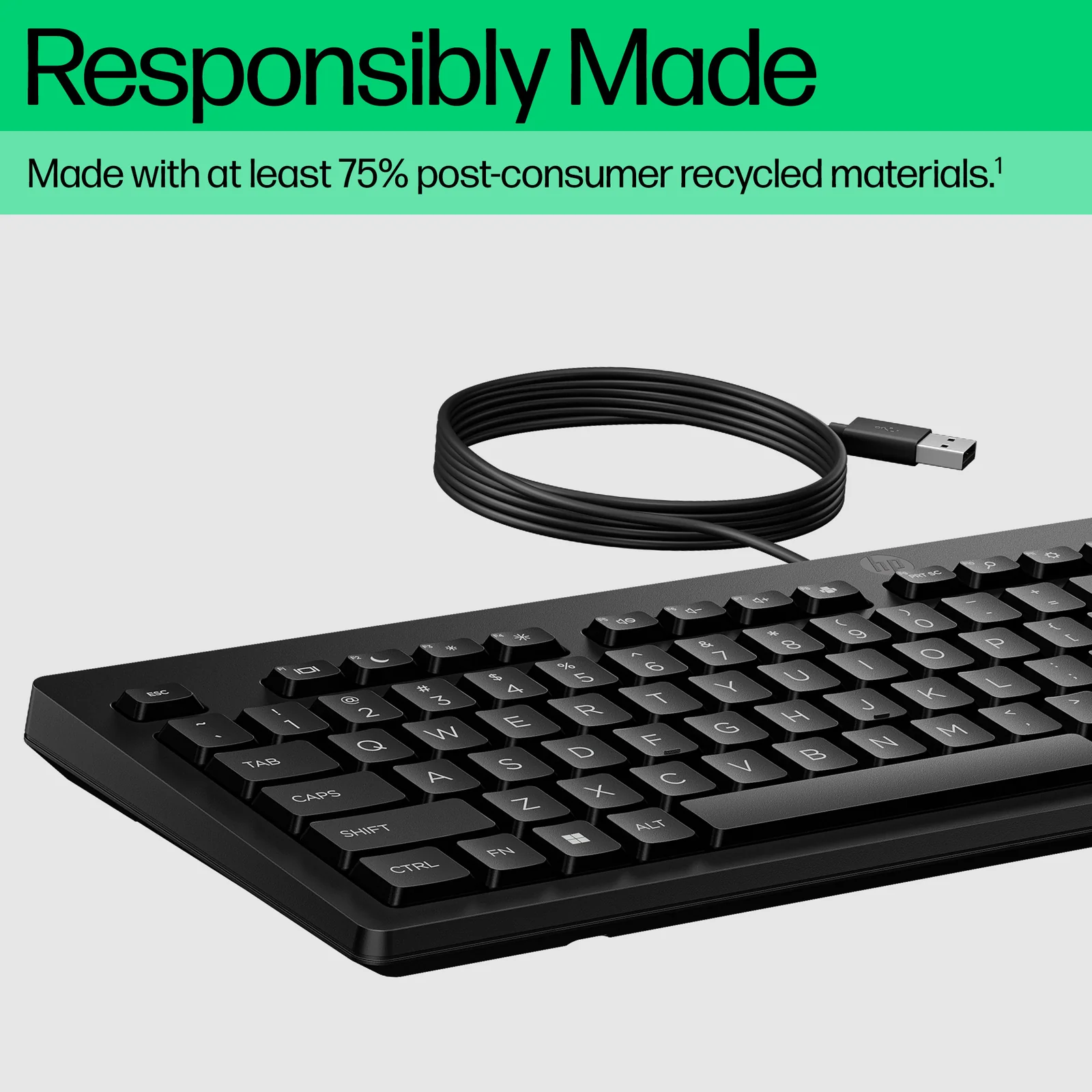 HP 125 G2 USB Wired Keyboard