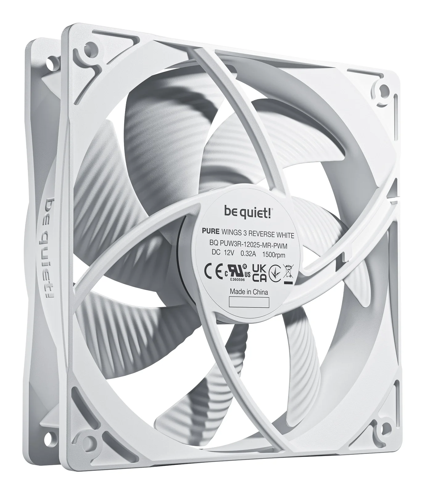 be quiet! Pure Wings 3 120mm | PWM Reverse White Triple-Pack