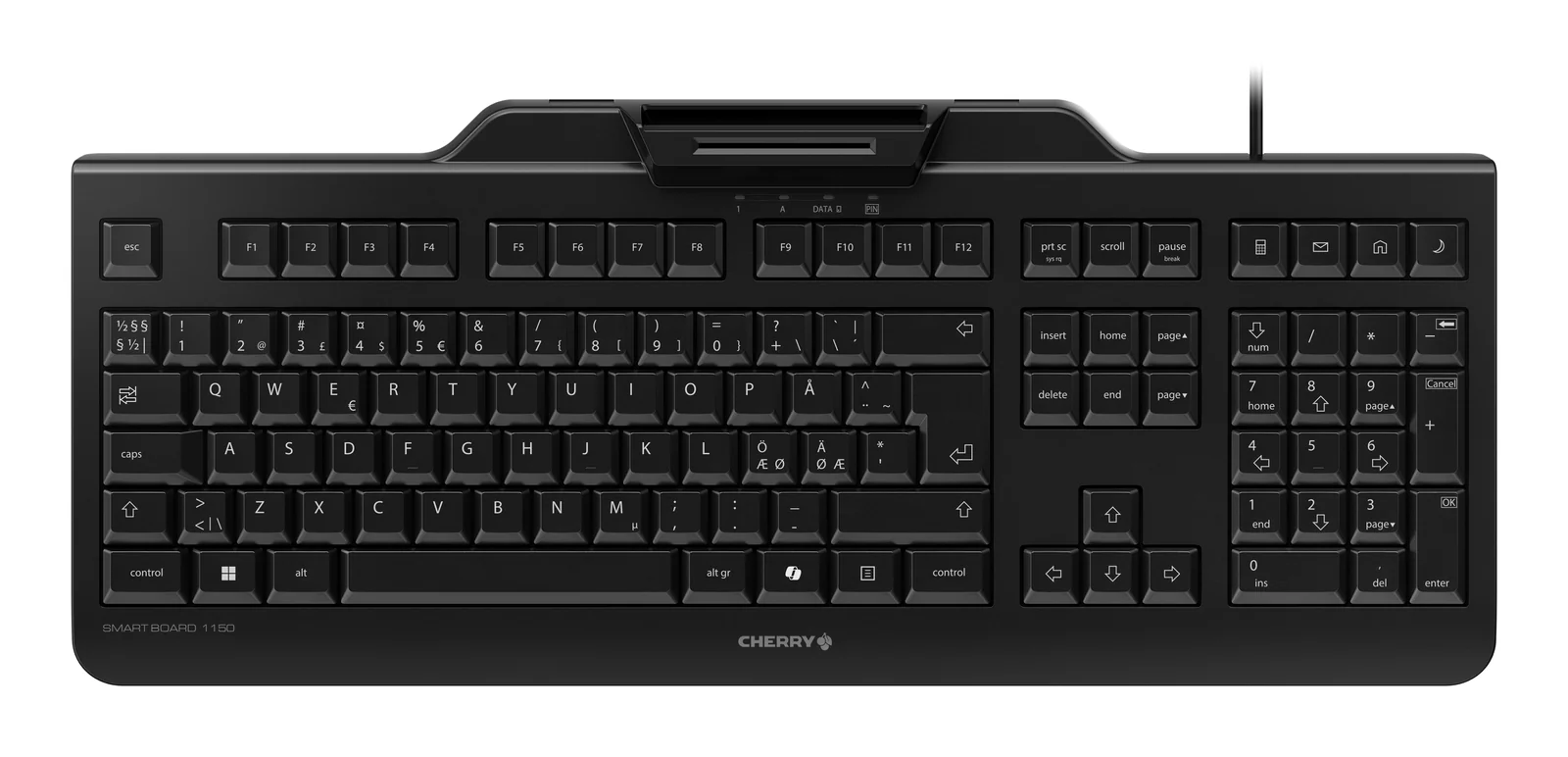 CHERRY Smart Board 1150 Keyboard Black, Nordic