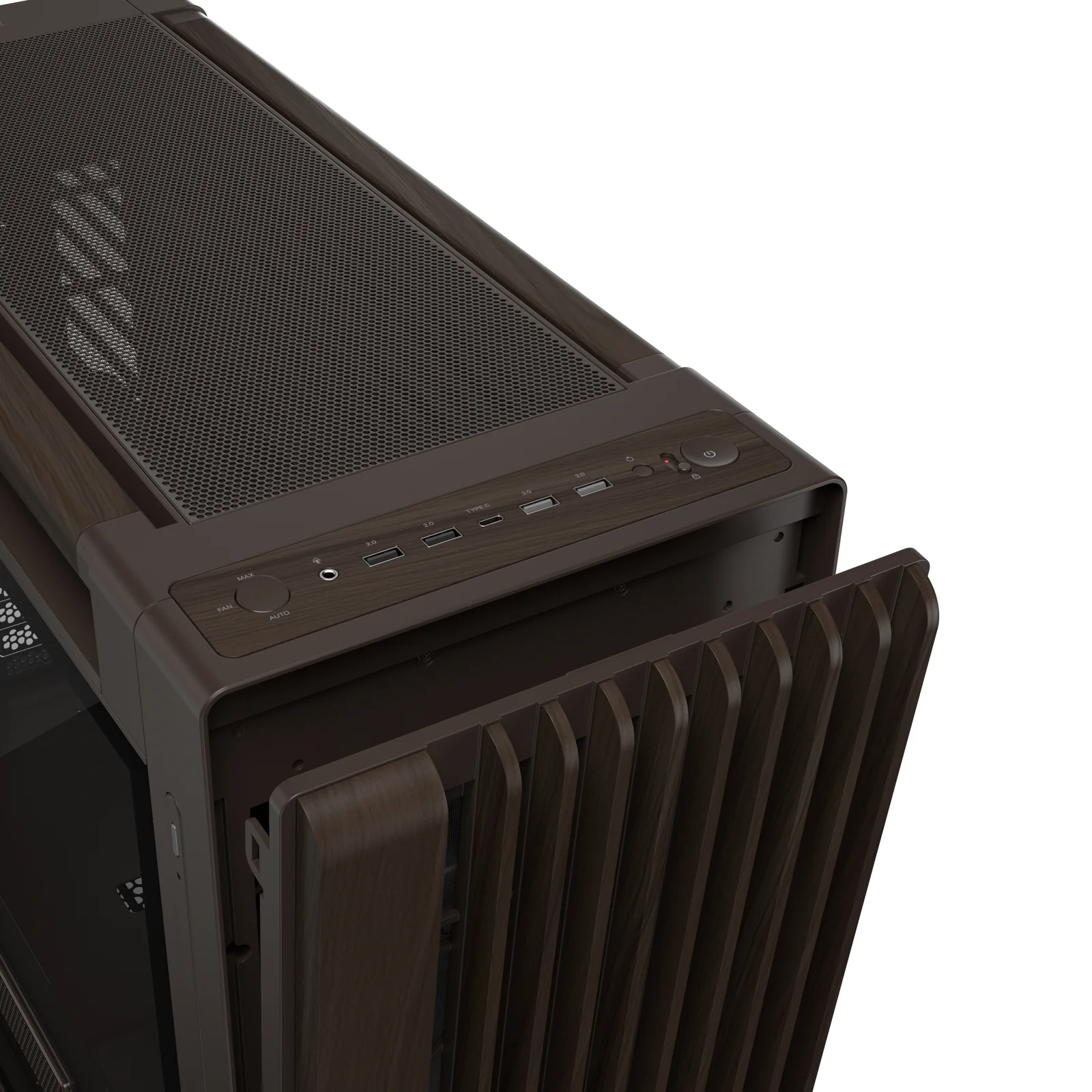 ASUS ProArt PA602 Wood Edition Retro Brown Tempered Glass Panel PC Case