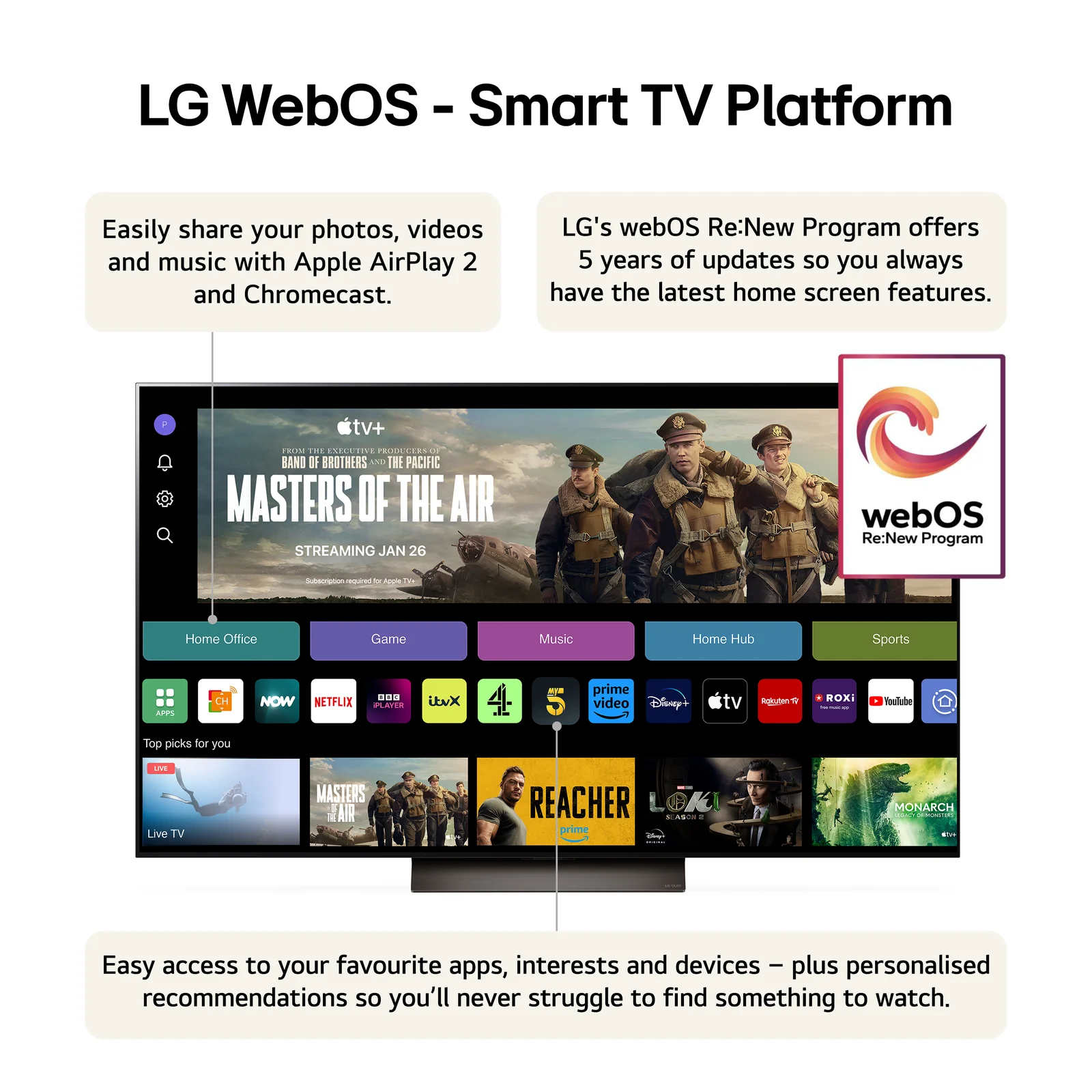 LG OLED77C46LA.AEK 77" 4K Smart TV