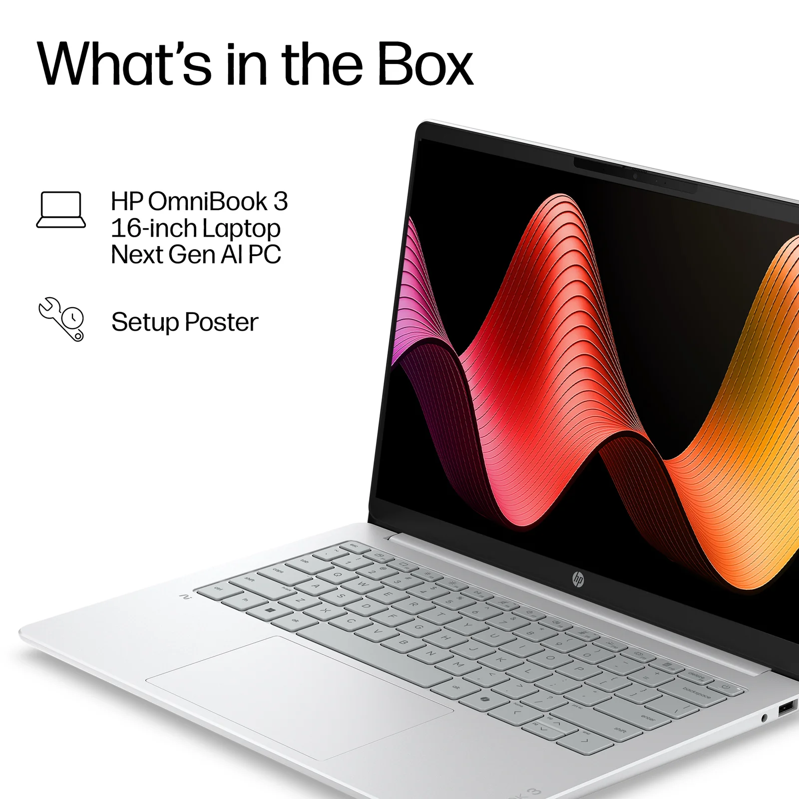 HP DQ8K6EA laptop 16", 16GB RAM, 512GB SSD