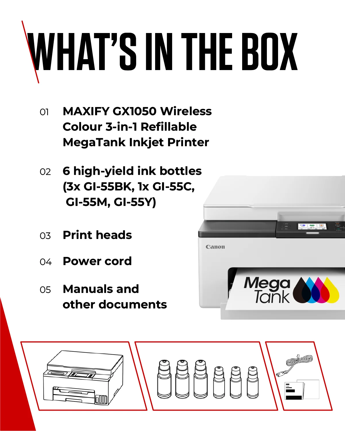 Canon MAXIFY GX1050 Inkjet Printer