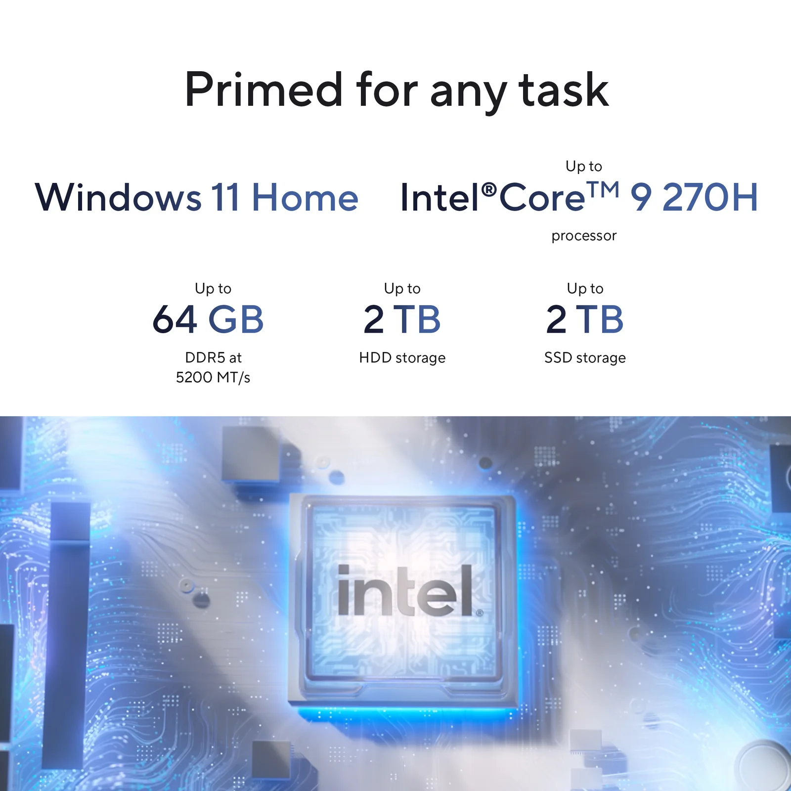 ASUS V500 Mini Tower V501MV-B521H35W, Intel Core 5 210H, 16GB RAM, 512GB SSD
