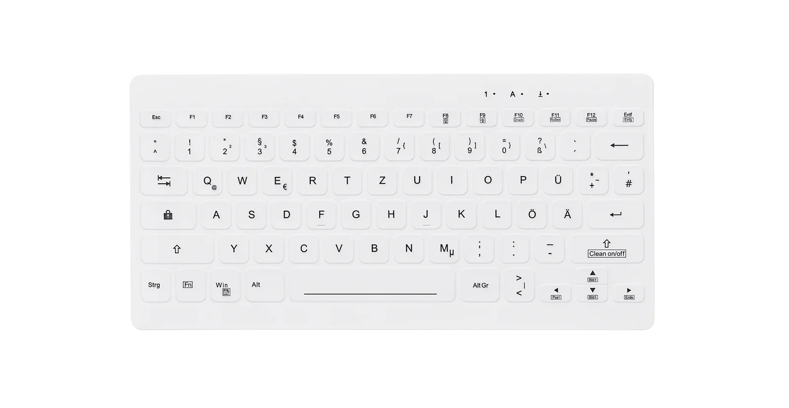 Contour Design Active Key AK-C4112F-FU1-W/GE Wireless Keyboard White