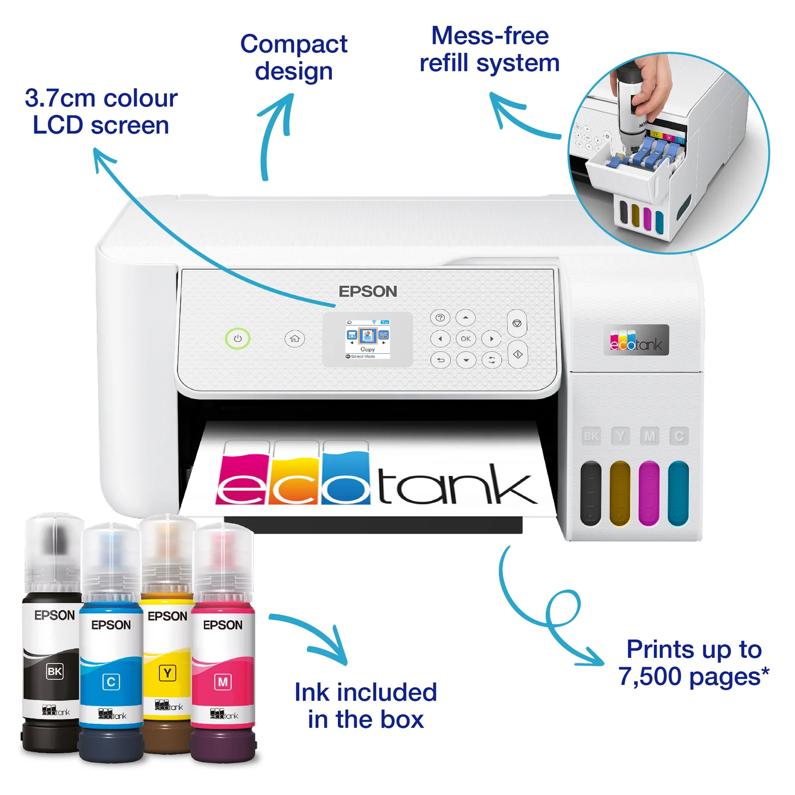 Epson EcoTank ET-2876 Printer