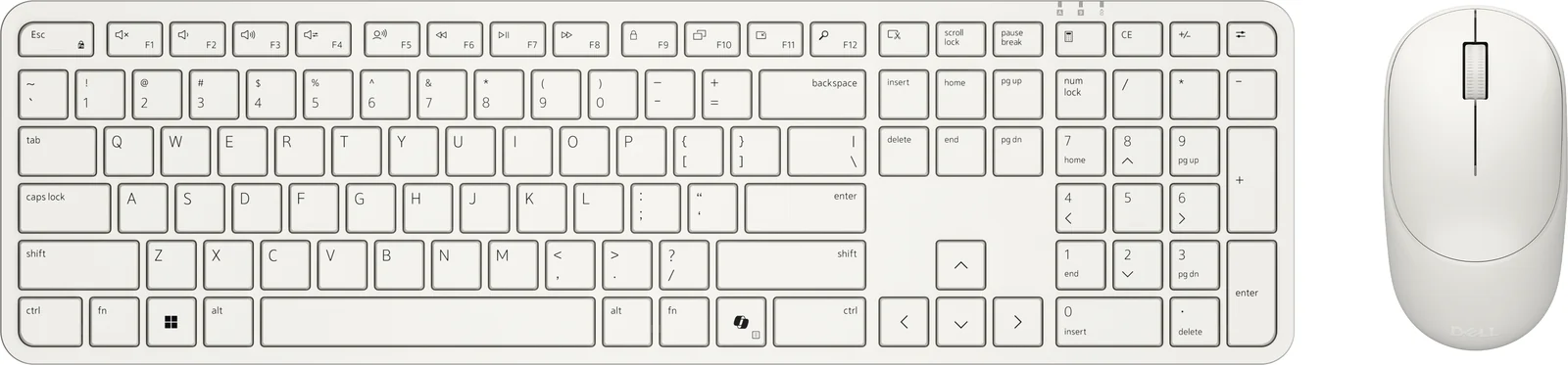 DELL Pro 5 KM526 Wireless Keyboard & Mouse White