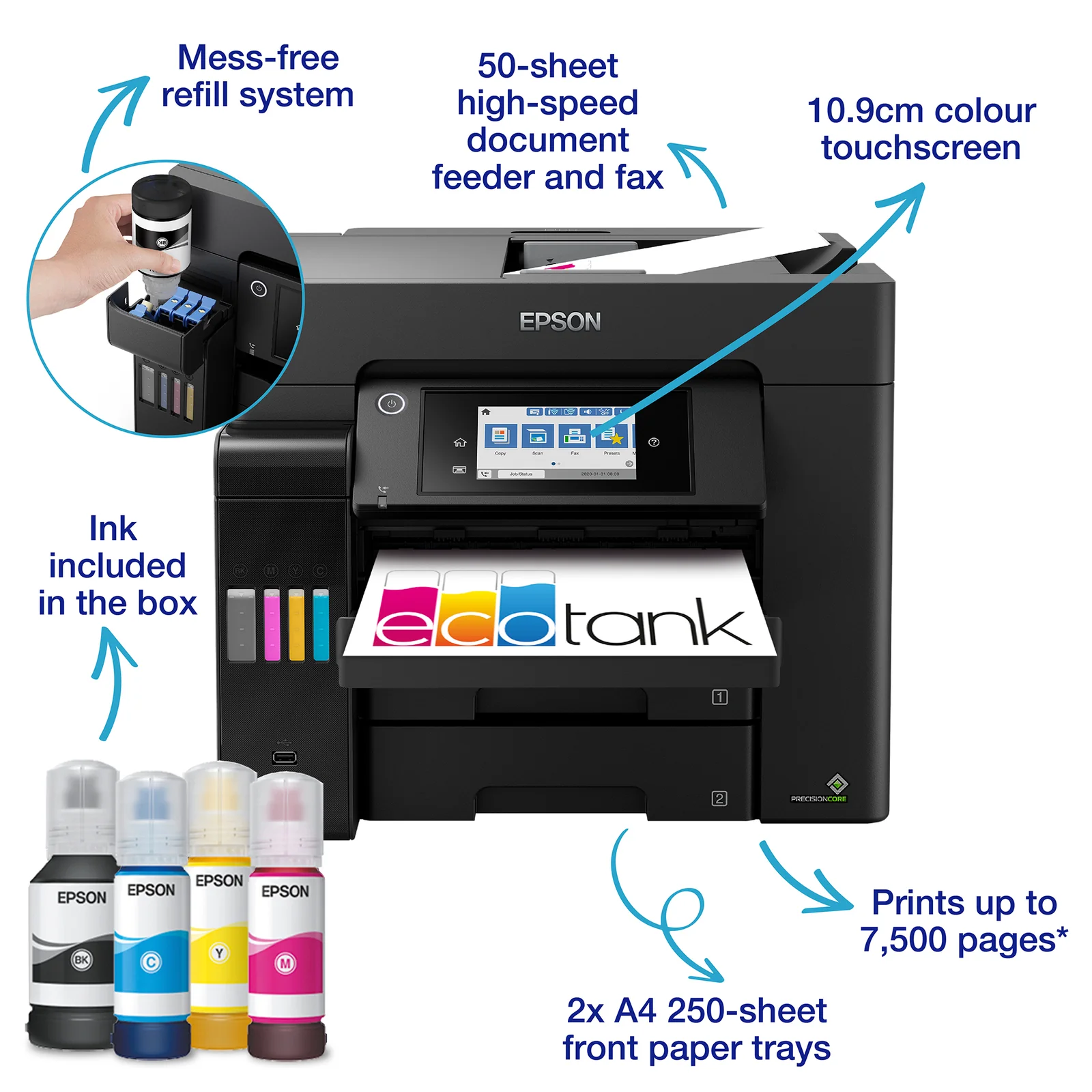 Epson EcoTank ET-5855 Inkjet Printer