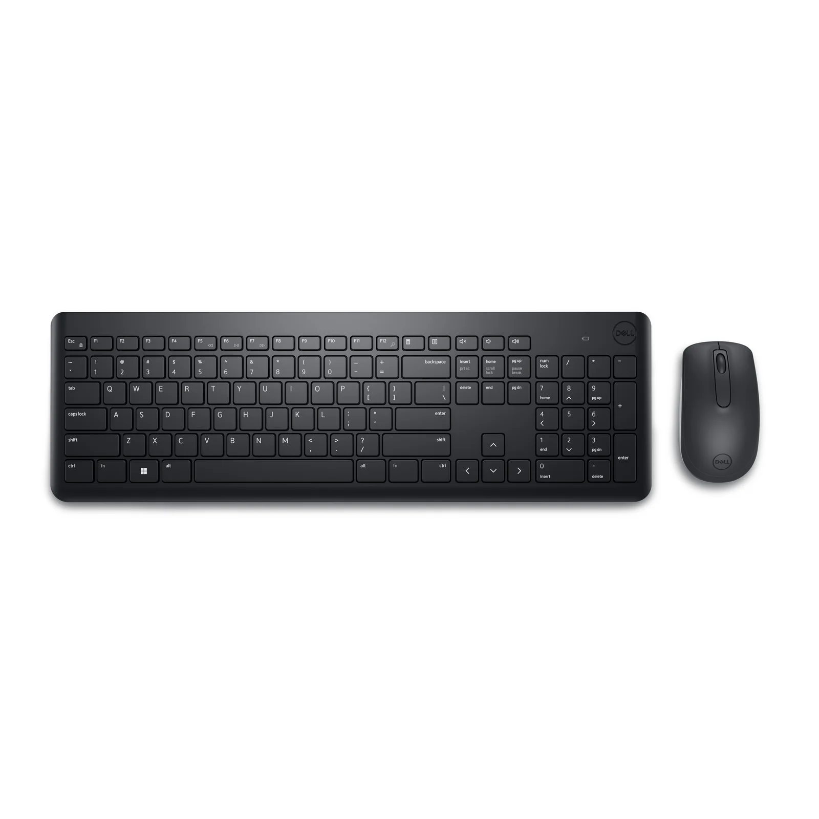DELL KM3322W Wireless Keyboard & Mouse Black, Nordic