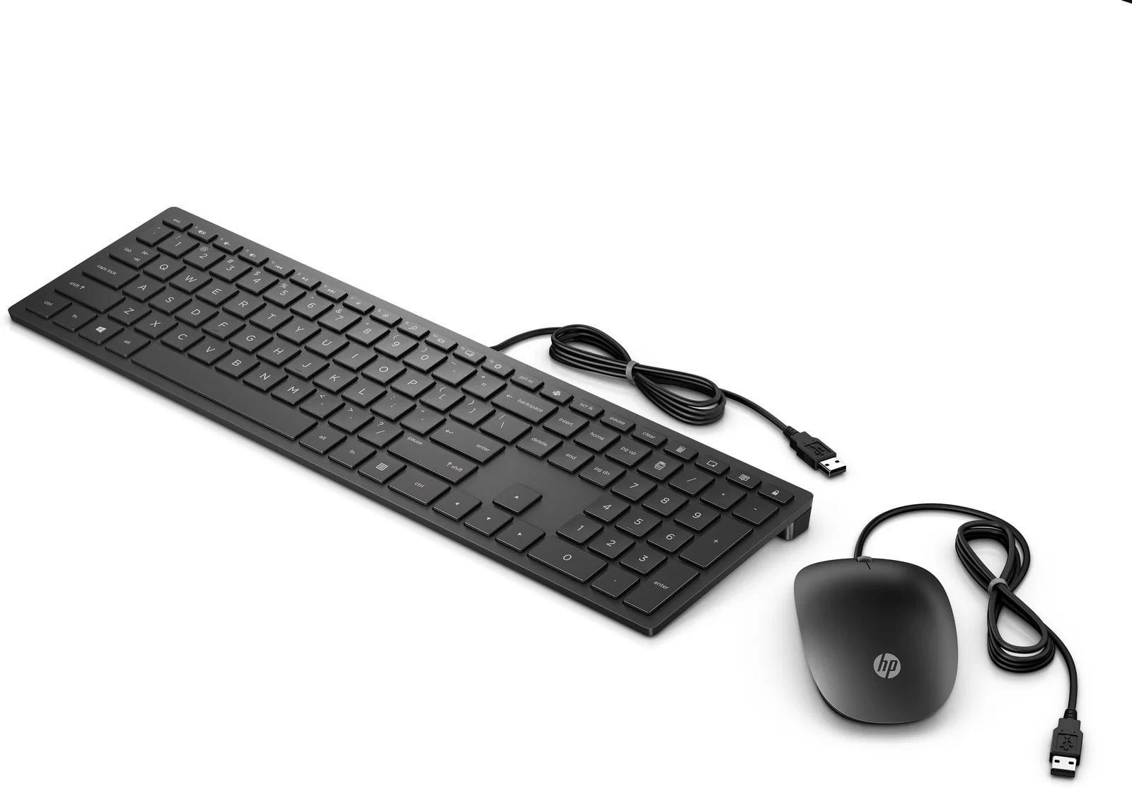 HP PAV WIREDCOMBO 400 FR Keyboard & Mouse Black