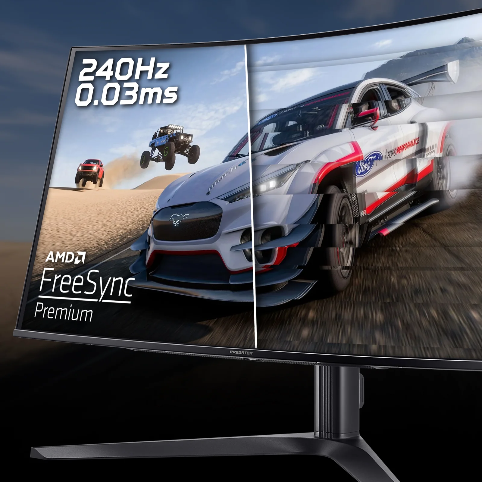 Acer UM.JXXEE.X02 31.5" 4K UHD QD-OLED 240Hz Curved Monitor