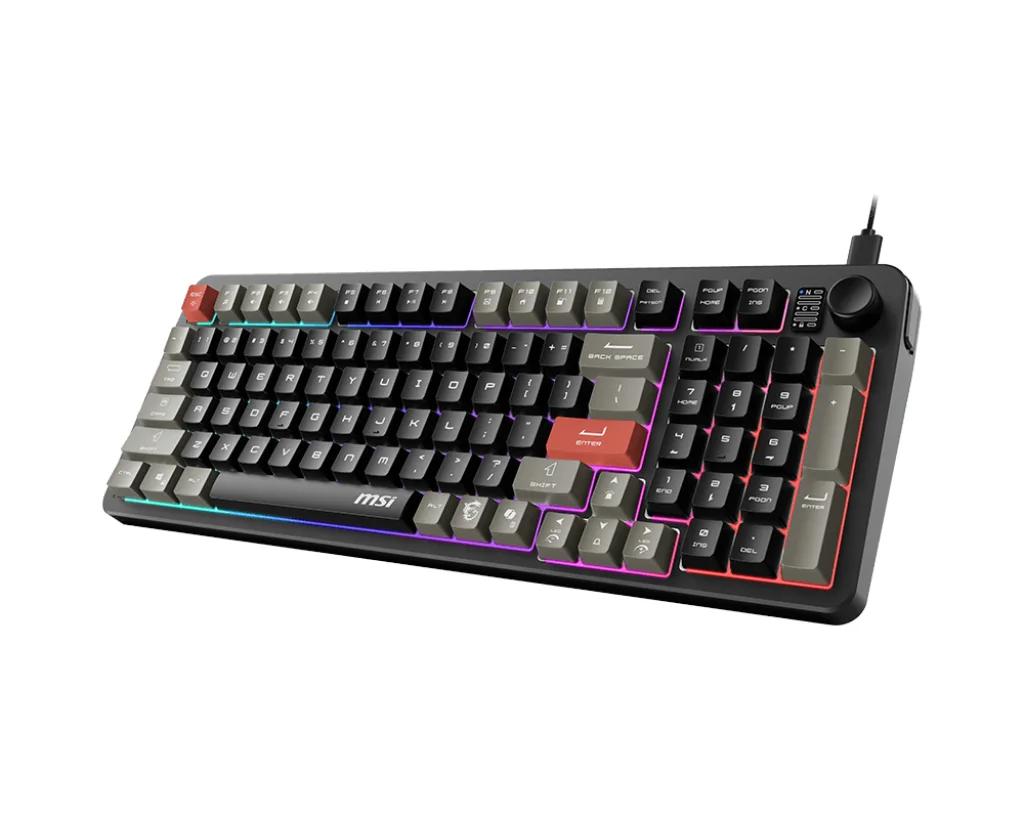 MSI FORGE GK110 FR Keyboard Black, US English
