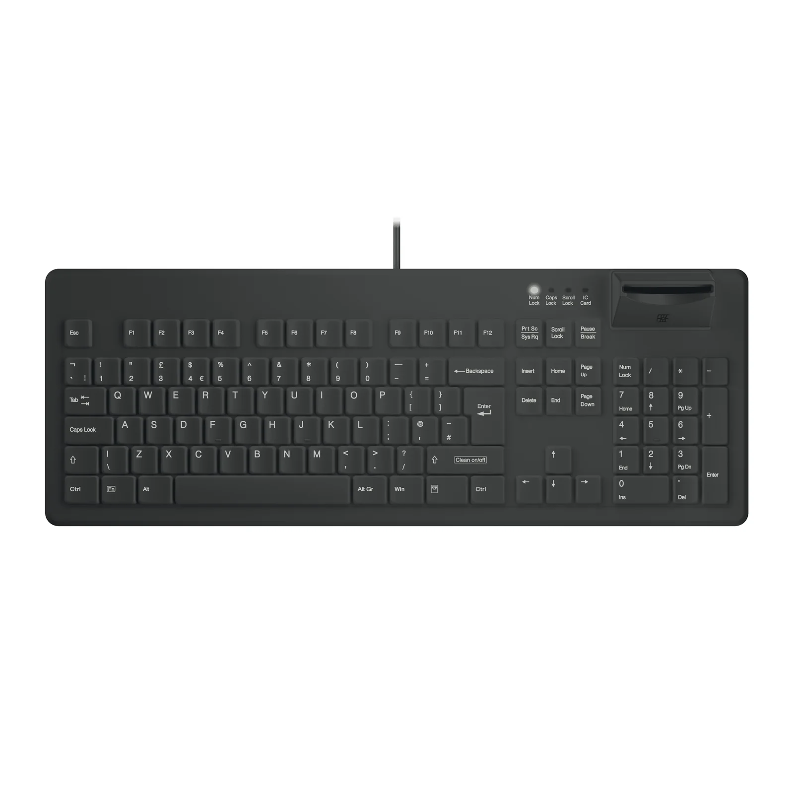 Contour Design Active Key AK-C8200F-UV-B/UK Keyboard Black