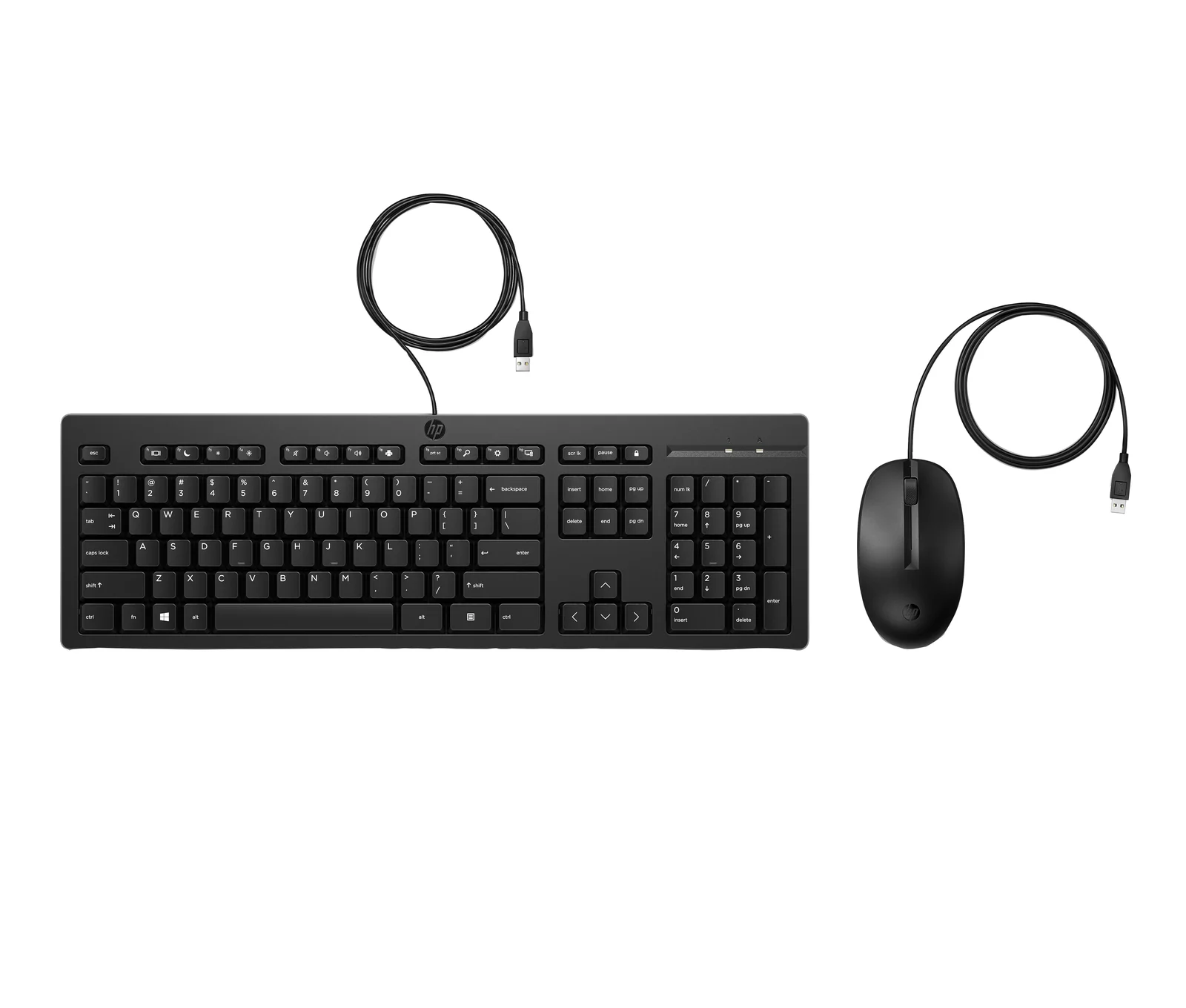HP 225 Wired Mouse and Combo G2 Keyboard