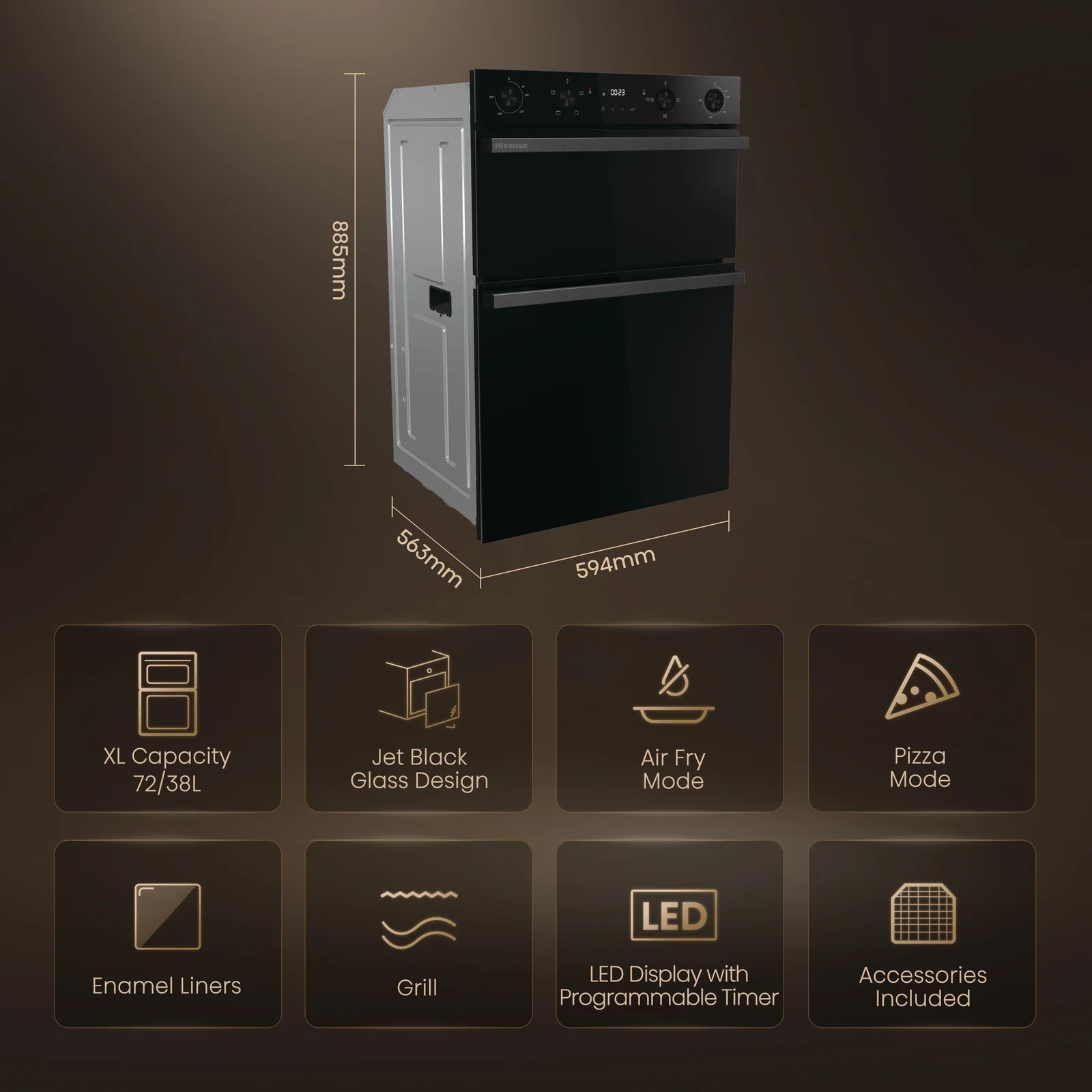 Hisense BID914221ADBG oven