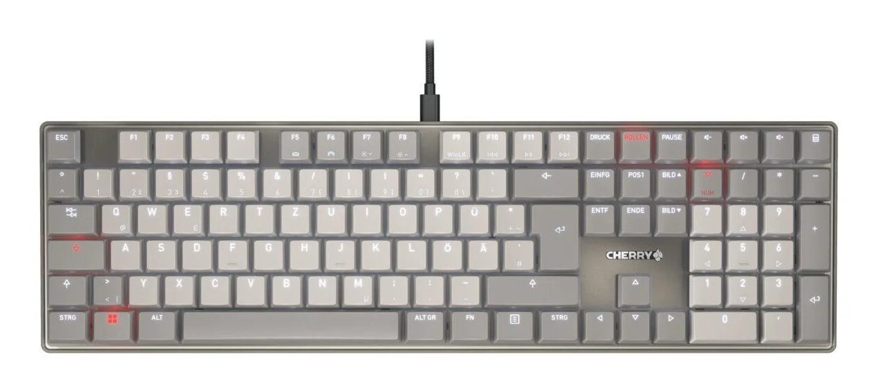 CHERRY KC 500 MX LP Keyboard Grey, German