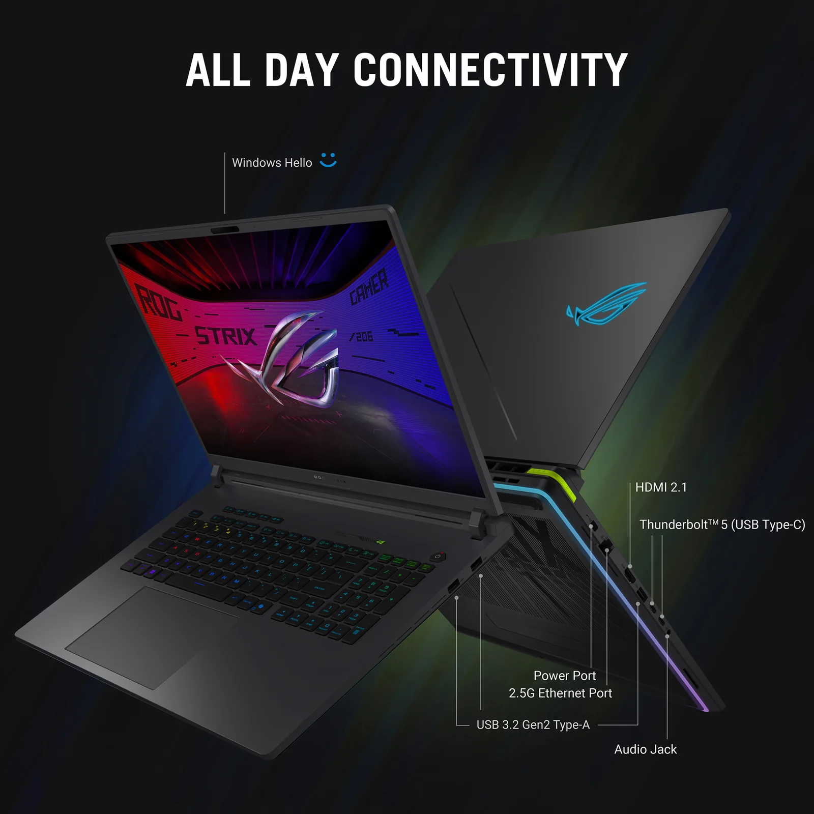 ASUS ROG Strix G16 G615LW-TS262W 16", Intel Core Ultra 9 290HX Plus, 32GB RAM, 1TB SSD