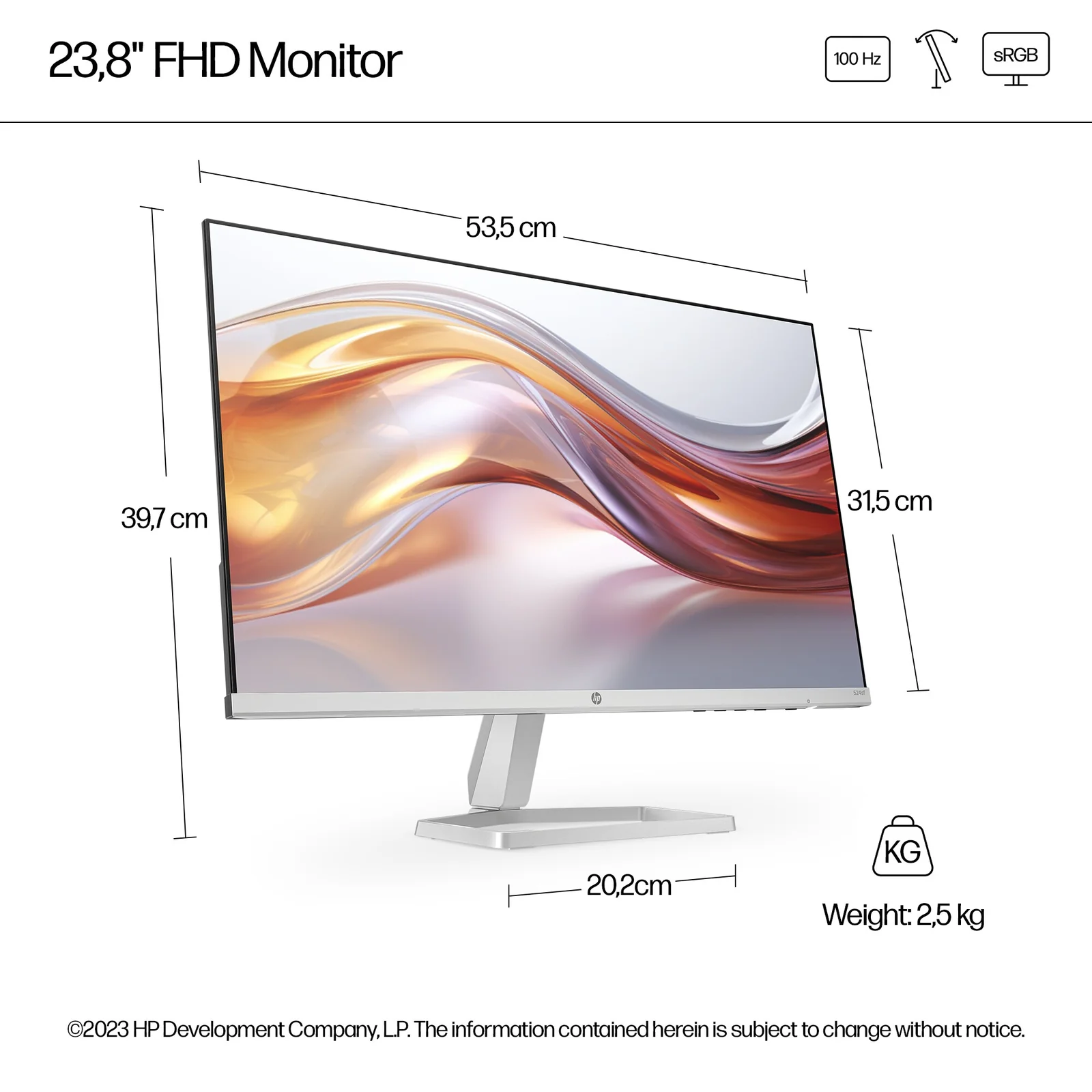 HP Series 5 23.8" Full HD IPS 100Hz Monitor
