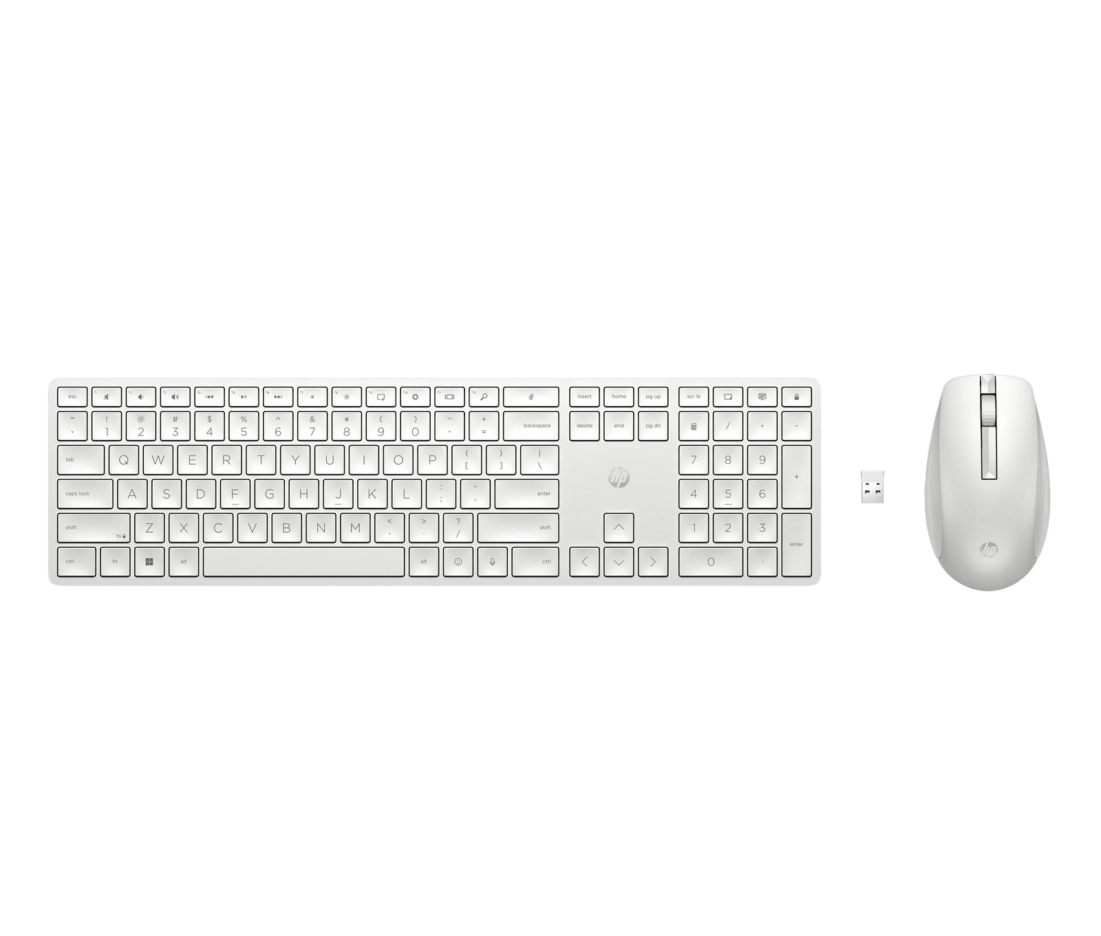 HP 650 Wireless KB/MSE COMBO White FR Keyboard & Mouse