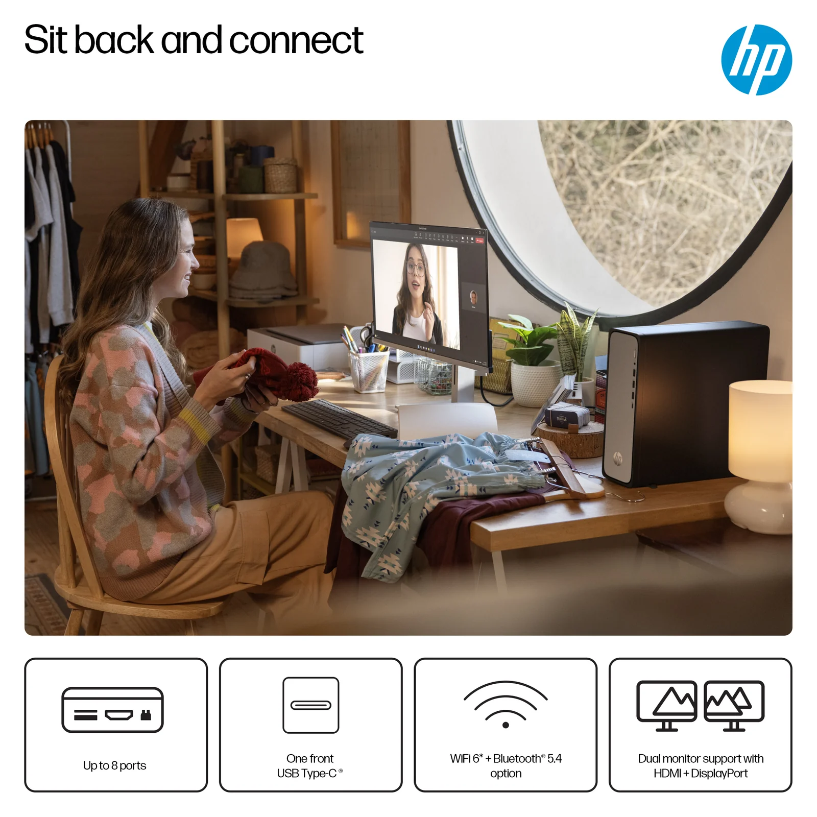 HP OmniDesk Slim S03-0023na, 8GB RAM, 256GB SSD