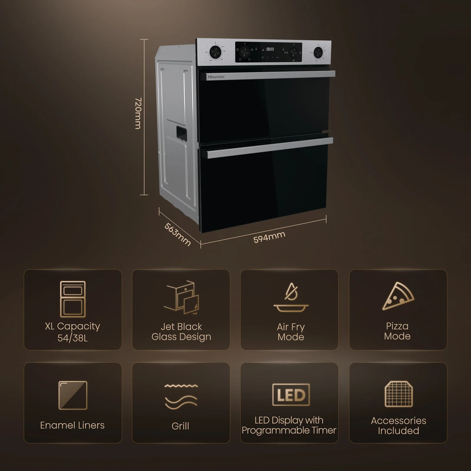 Hisense BUD714221AX oven