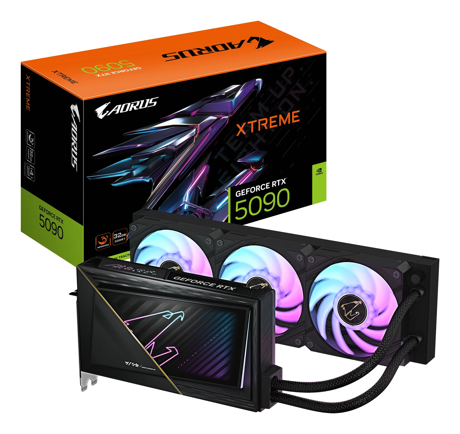 GIGABYTE AORUS GeForce RTX 5090 XTREME WATERFORCE 32G