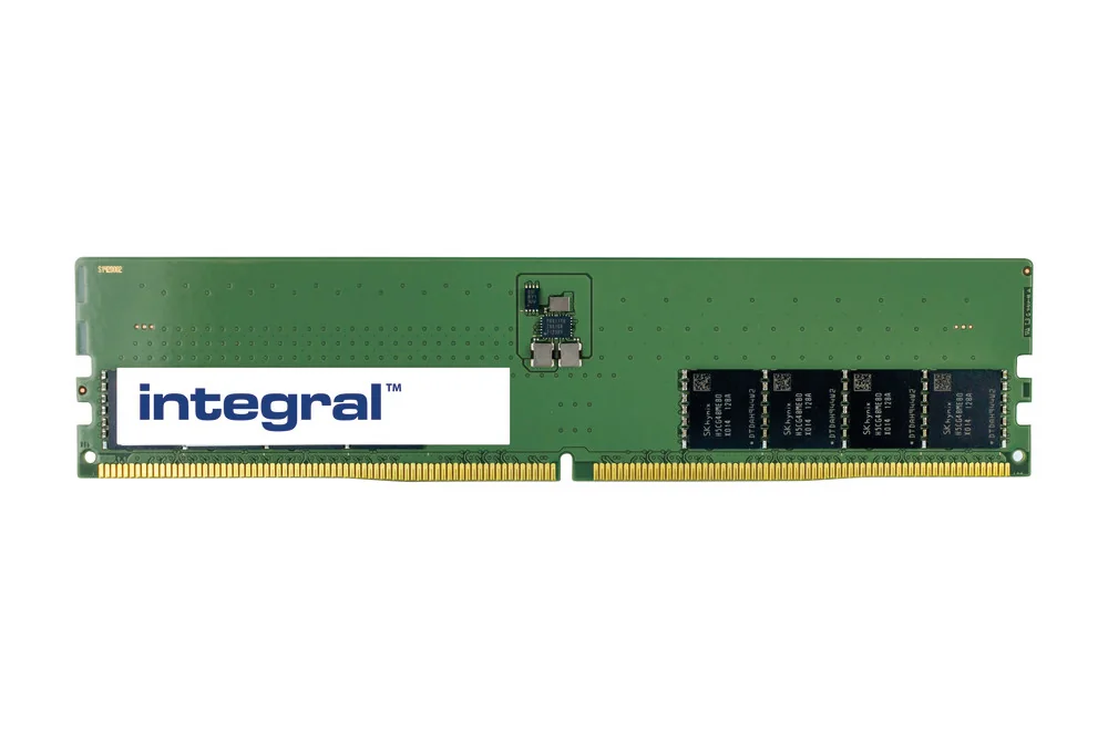 Integral 32GB PC RAM MODULE DDR5 4800MHZ PC5-38400 UNBUFFERED NON-ECC DIMM 1.1V 2GX8 CL40 EQV. TO 5M30Z71688 FOR LENOVO 32GB DDR5 5M30Z71688-IN