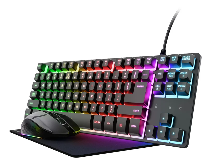 Trust GXT 794 3-in-1 Gaming Keyboard & Mouse Black, UK English