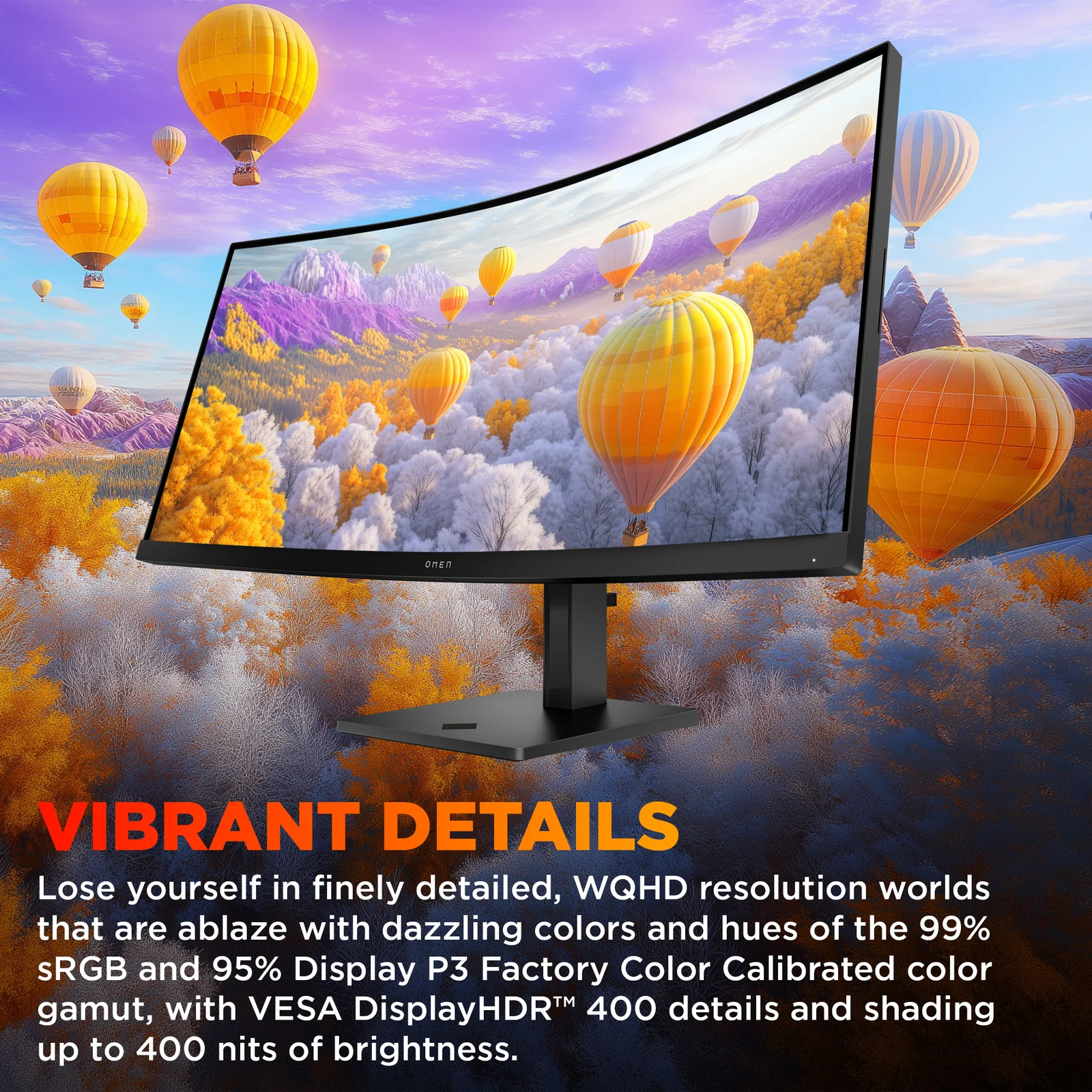 HP 180Hz 34" UWQHD VA 180Hz Curved Monitor