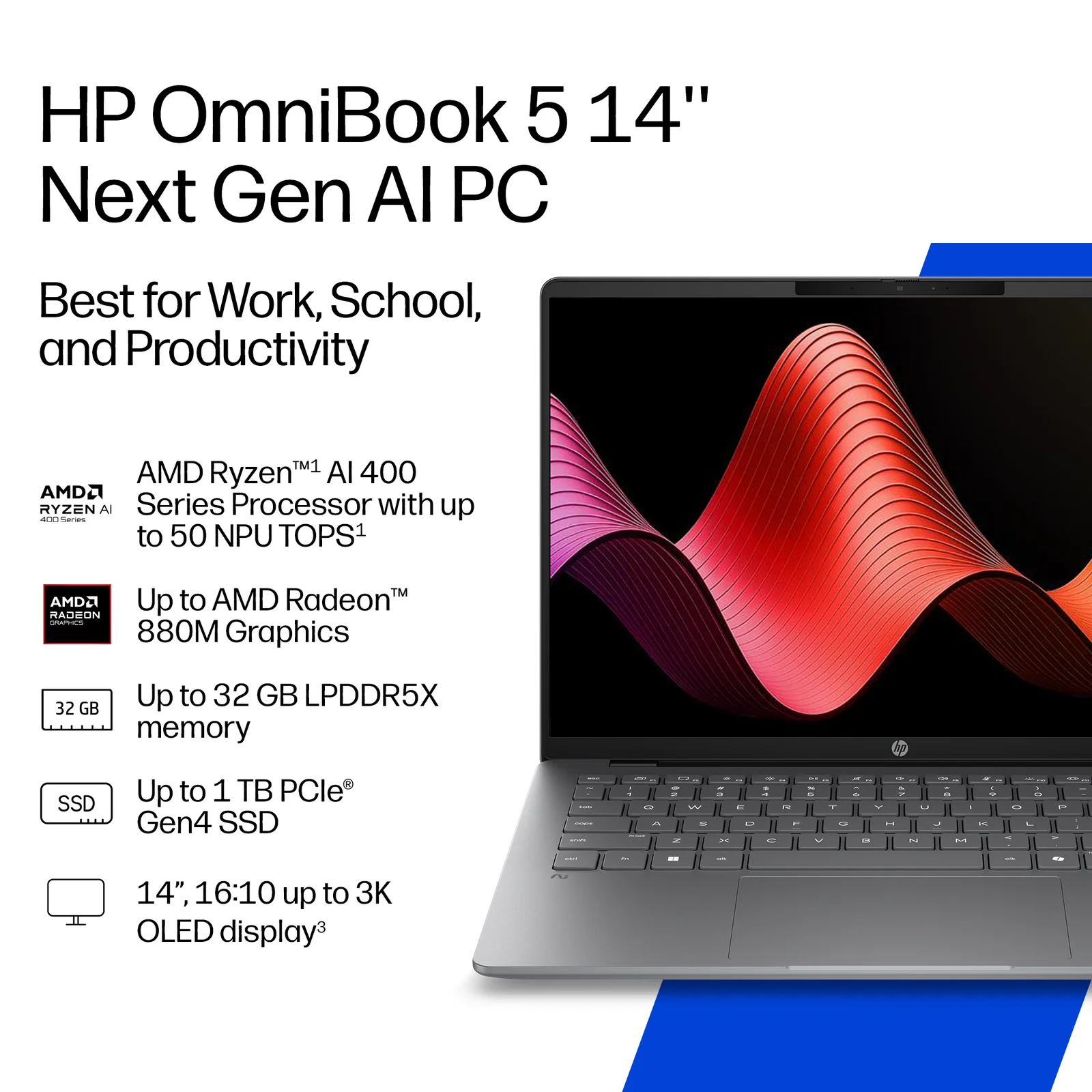 HP DQ8N3EA laptop 14", 16GB RAM, 1TB SSD