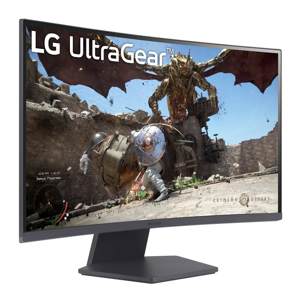 LG 27GS60QC-B 27" QHD VA 180Hz Curved Monitor