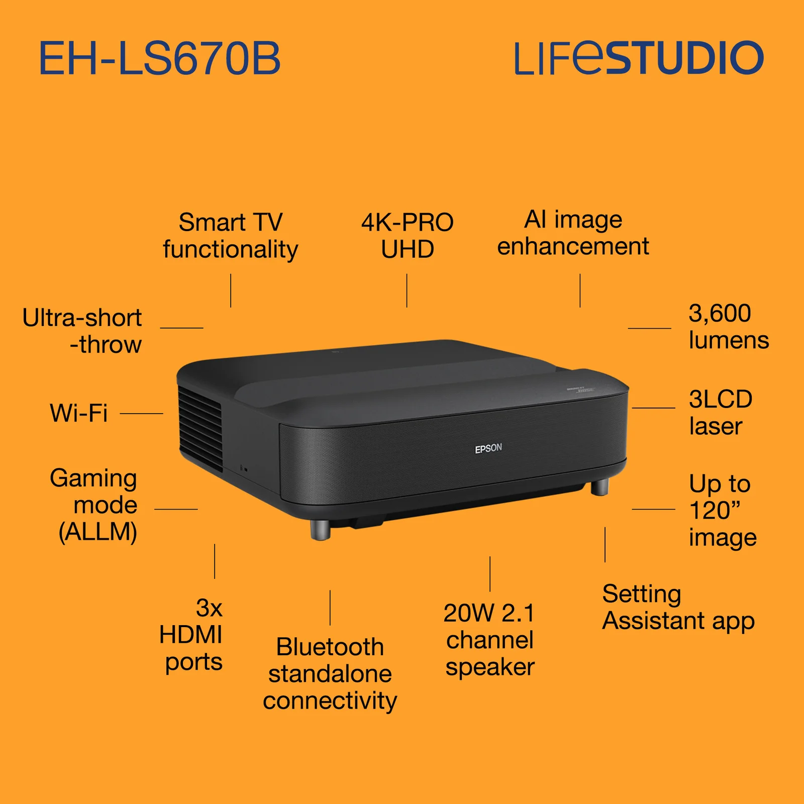 Epson EH-LS670B 4K Projector