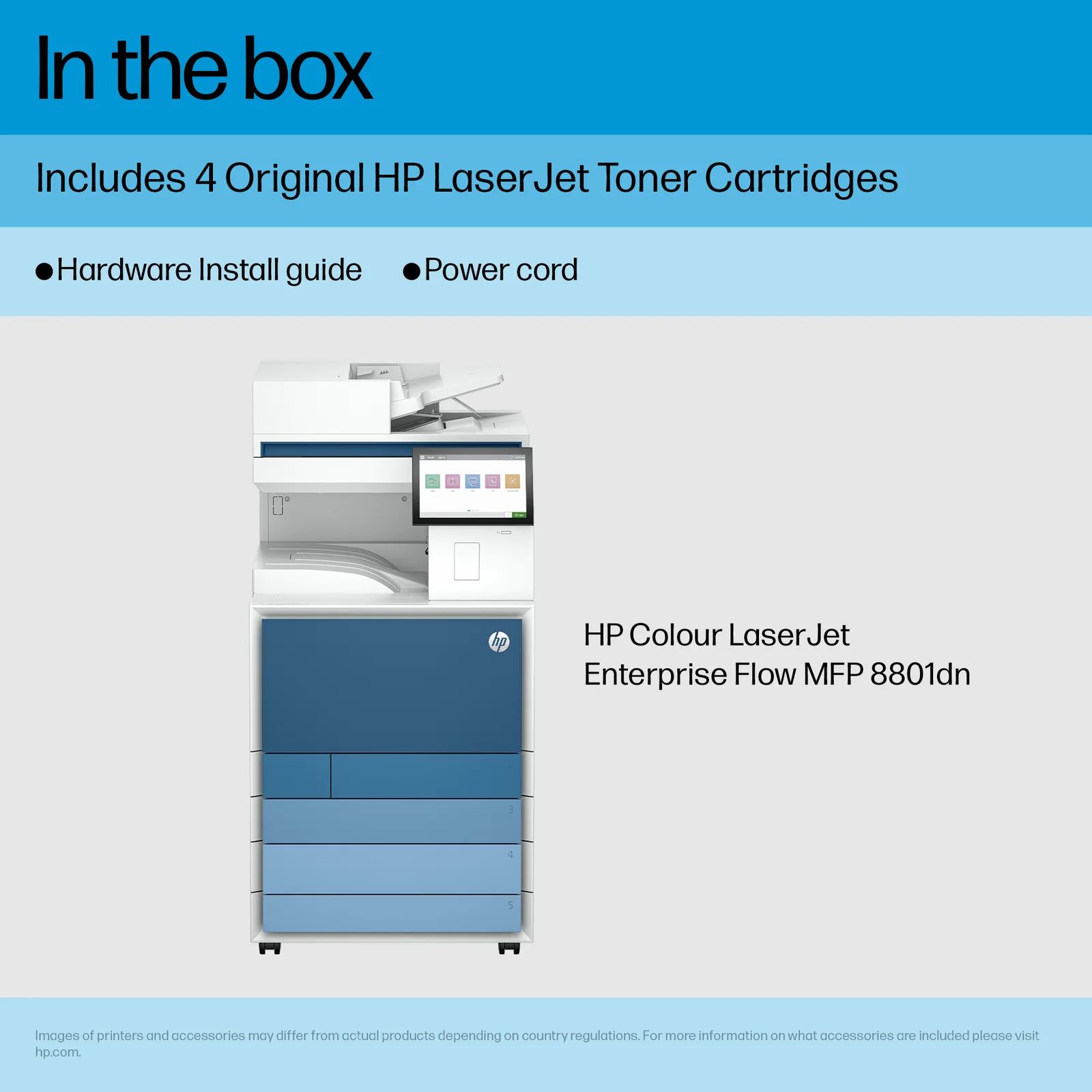 HP Clr LaserJet Ent MFP 8801dn Prntr Colour Laser Printer