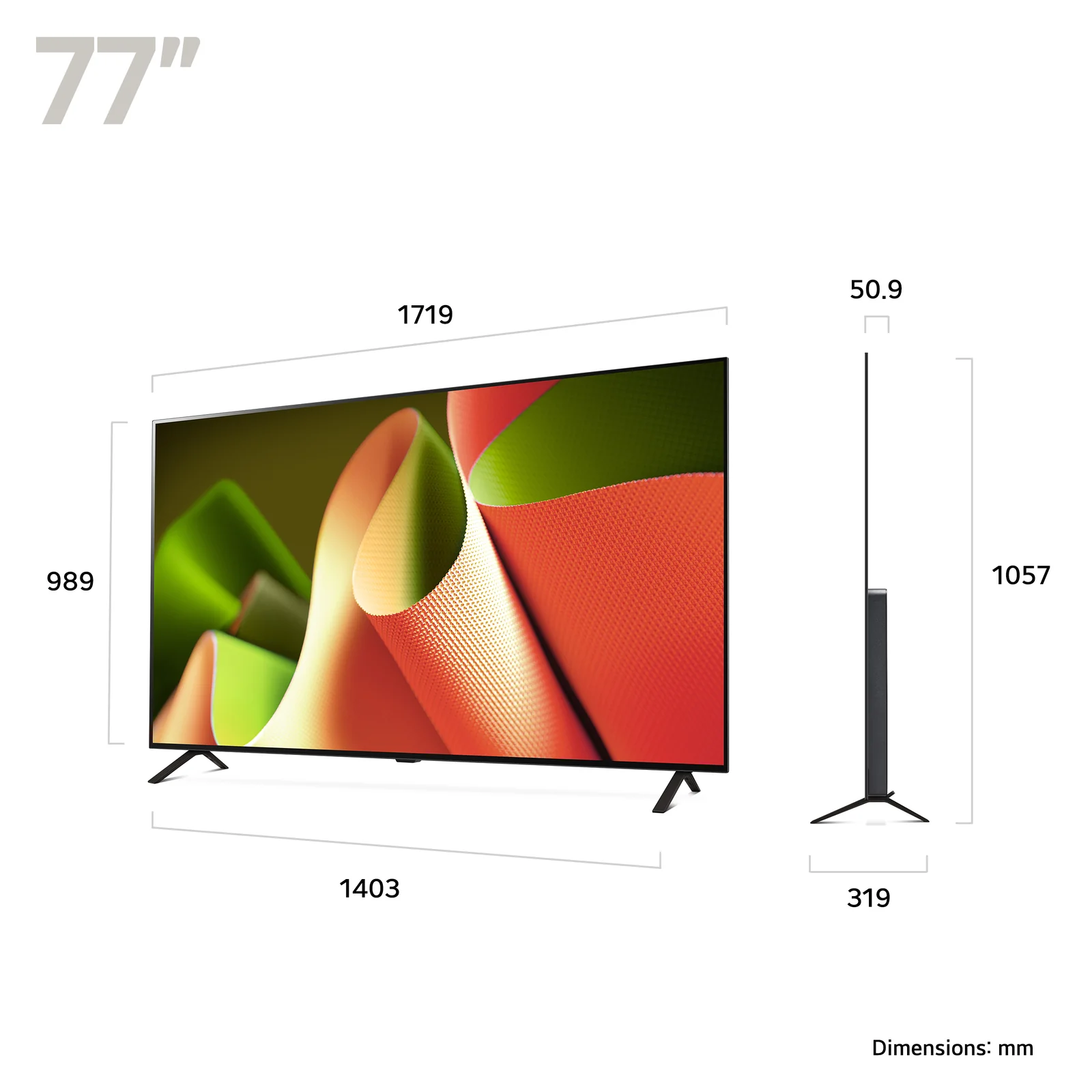 LG OLED77B46LA.AEK 77" 4K Smart TV