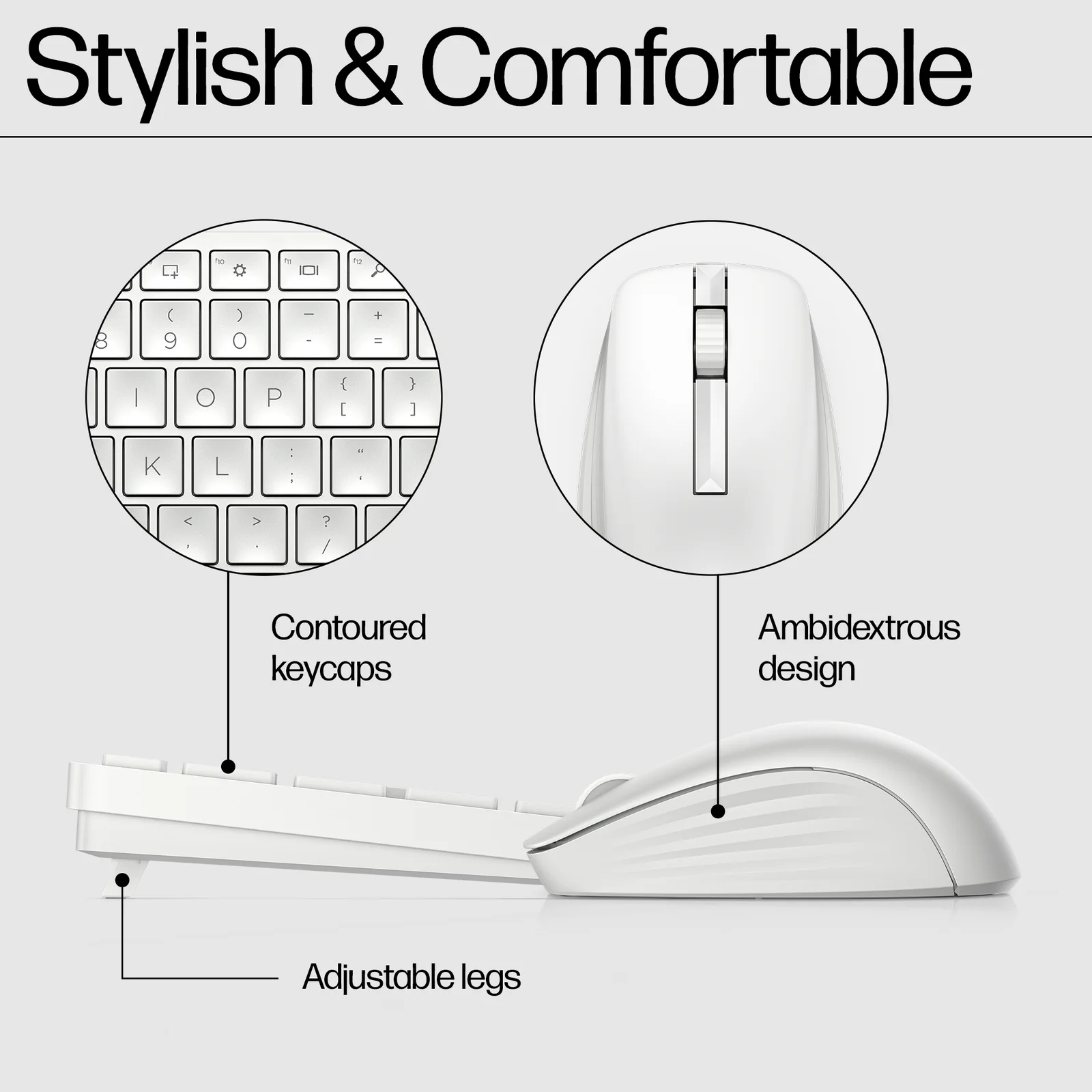HP 655 Wireless and Mouse Combo White Keyboard