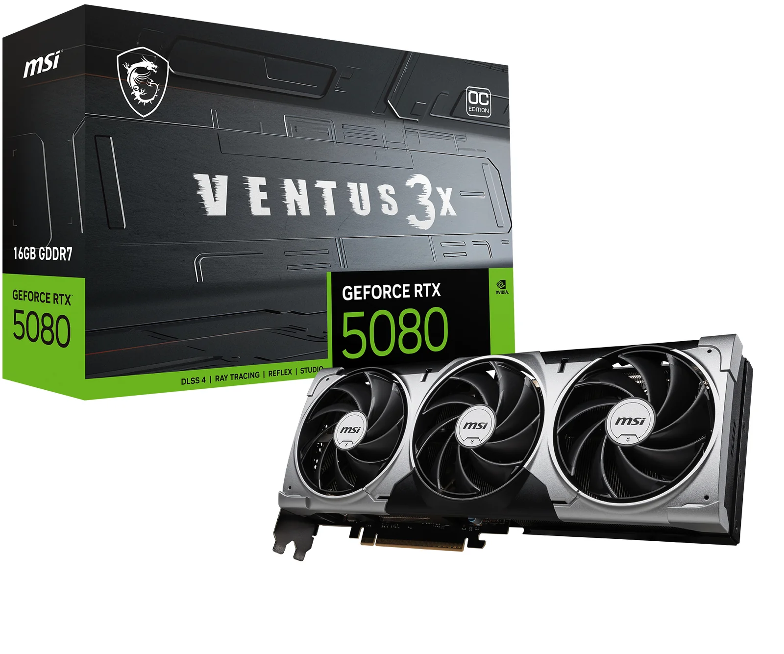 MSI VENTUS GeForce RTX 5080 16G 3X OC
