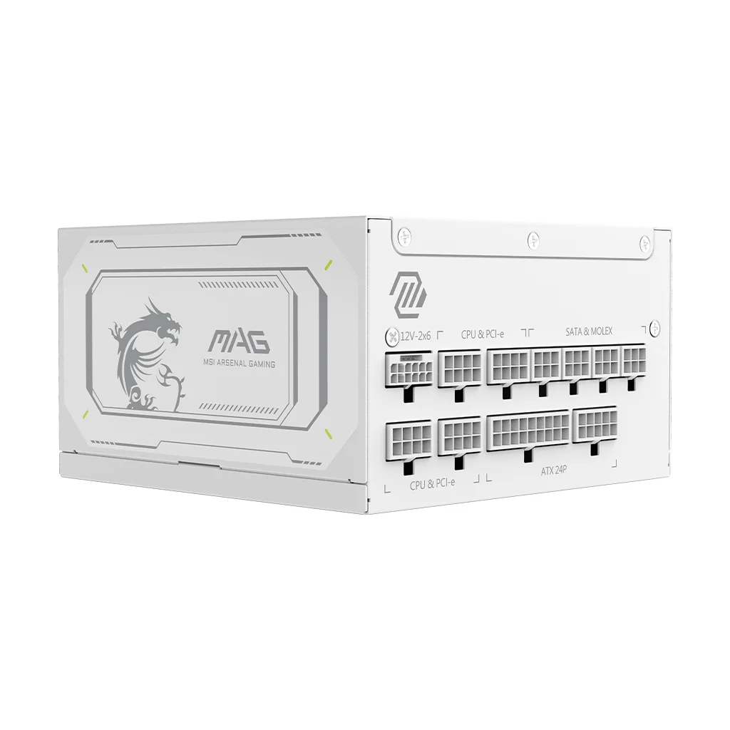 MSI MAG A1000GL PCIE5 WHITE 1000W Power Supply