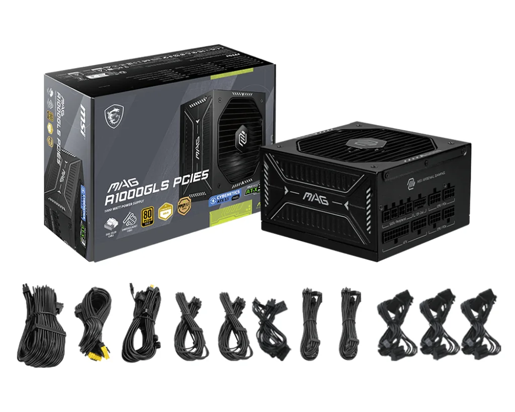 MSI MAG A1000GLS PCIE5 1000W Power Supply
