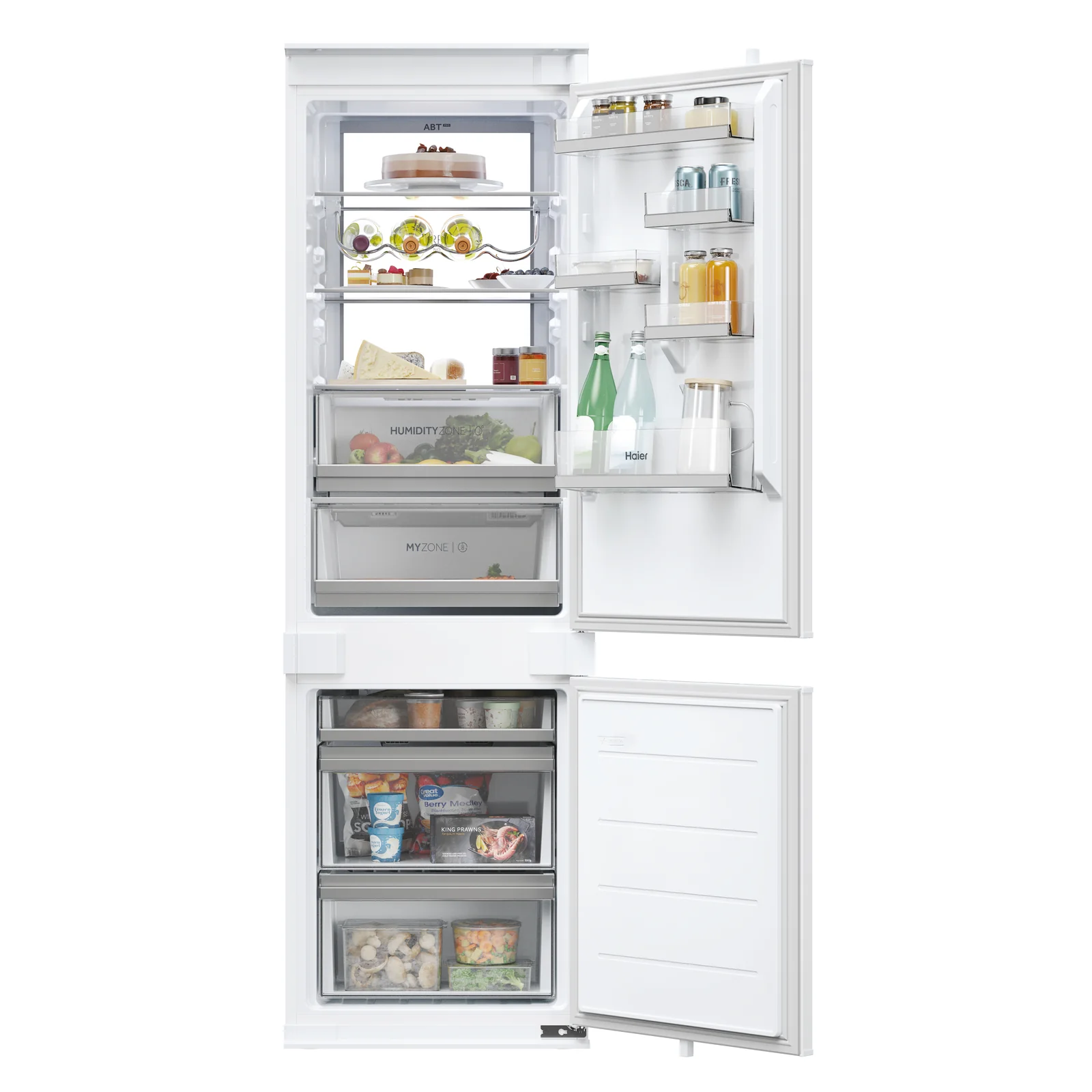 Haier HBW7518CTK 268L Integrated Fridge Freezer