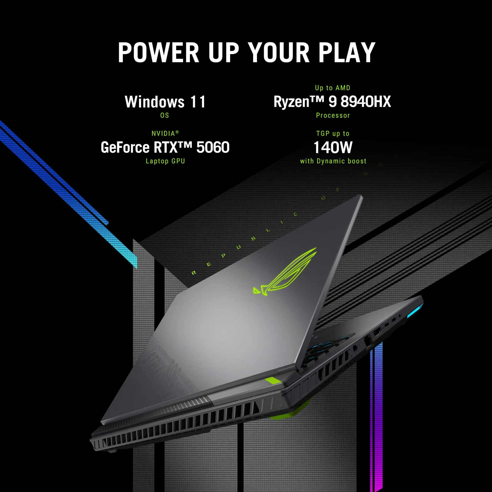 ASUS ROG Strix G16 G614PM-RV065W 16", AMD Ryzen 9 8940HX, 16GB RAM, 1TB SSD