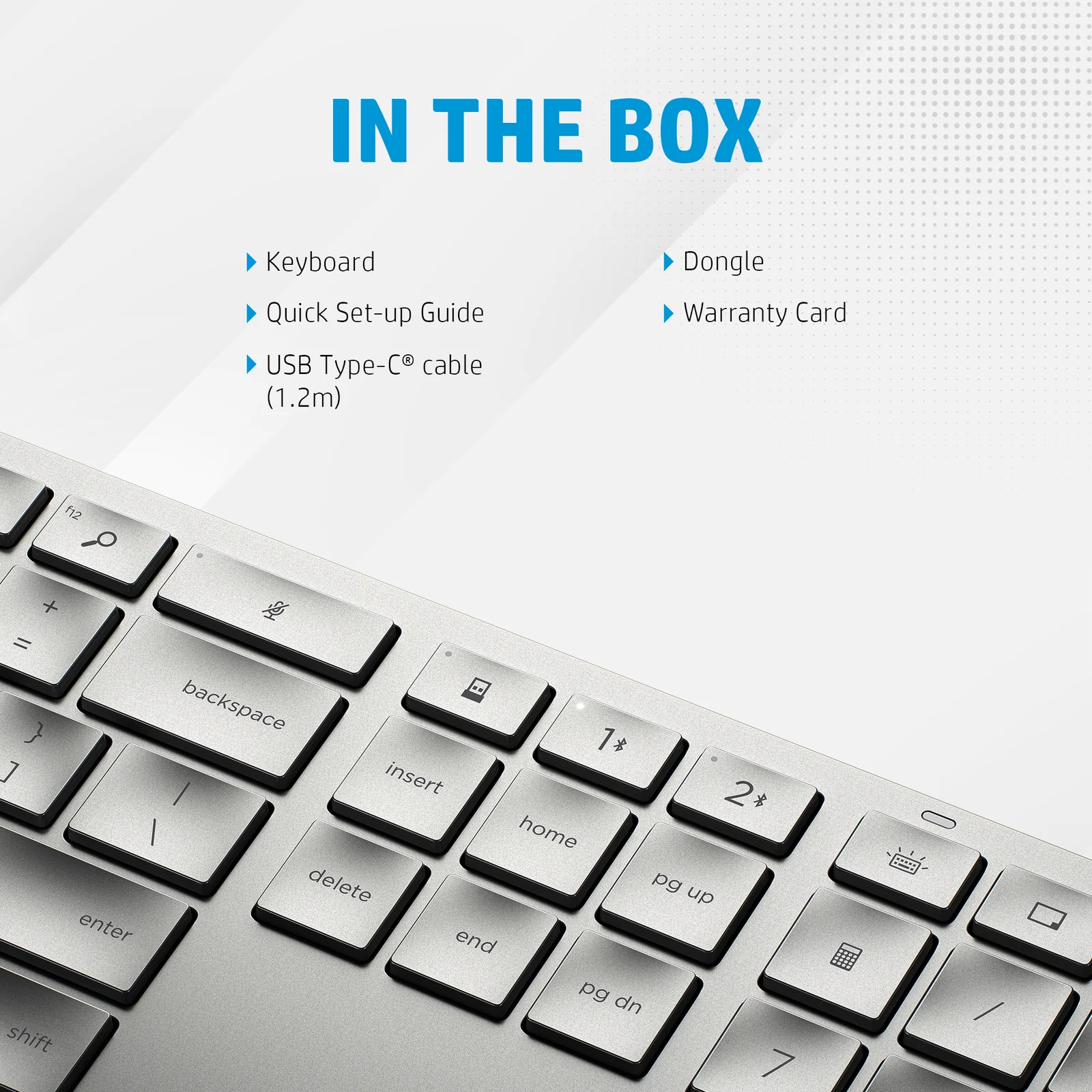 HP 970 USB+BT Programmable Wireless Keyboard