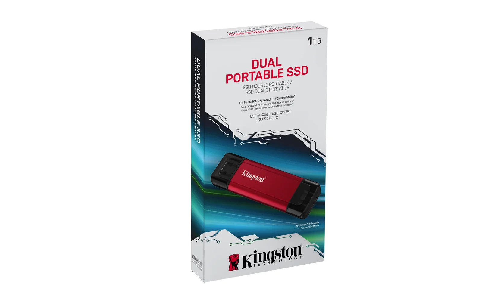 Kingston Technology Dual Portable 1TB SSD