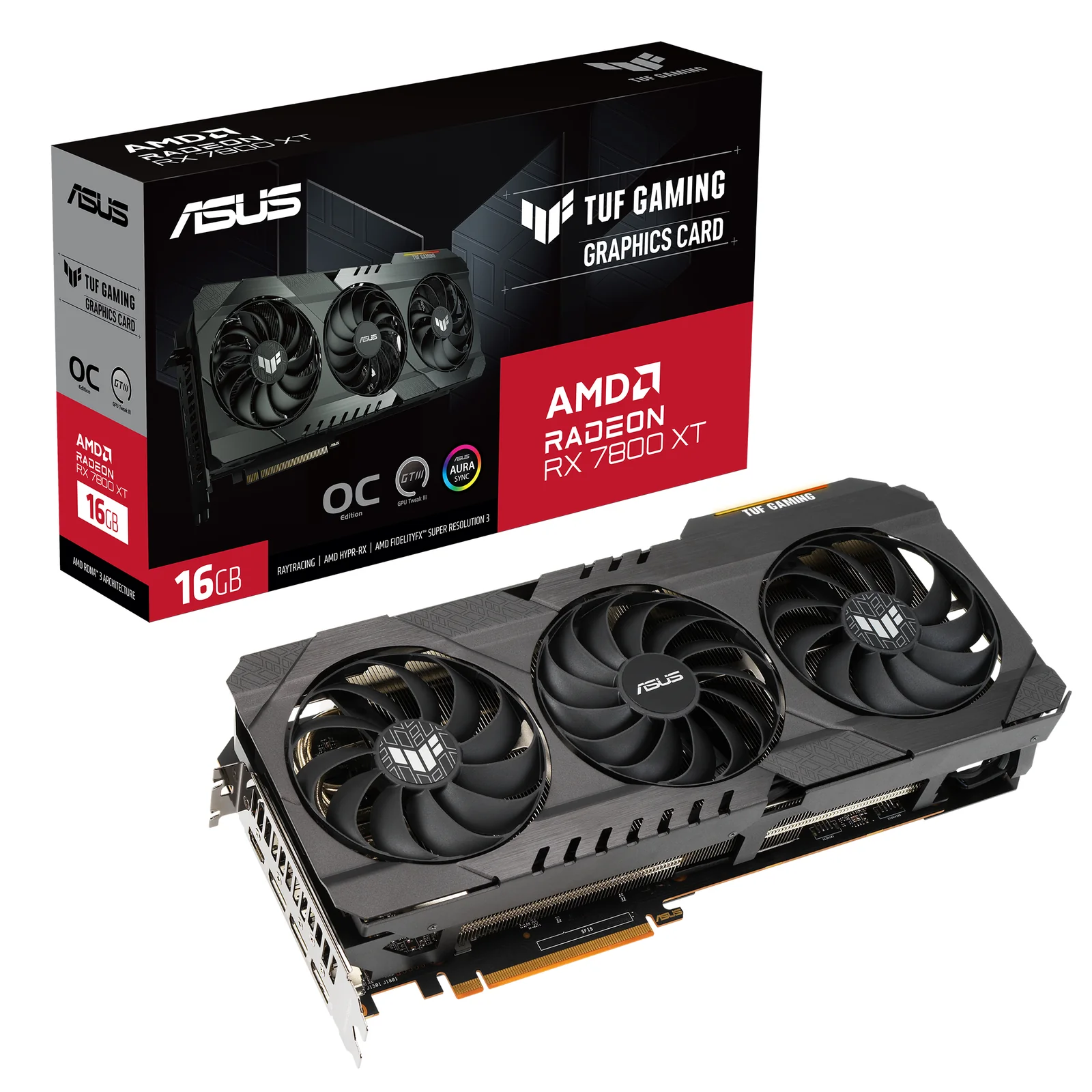ASUS TUF Radeon RX 7800 XT 16GB OC OG Gaming