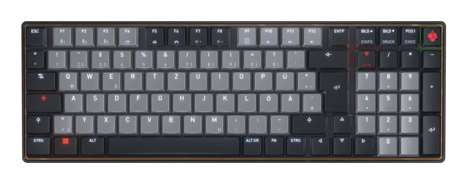 CHERRY KW 550 MX LP Keyboard Black, German