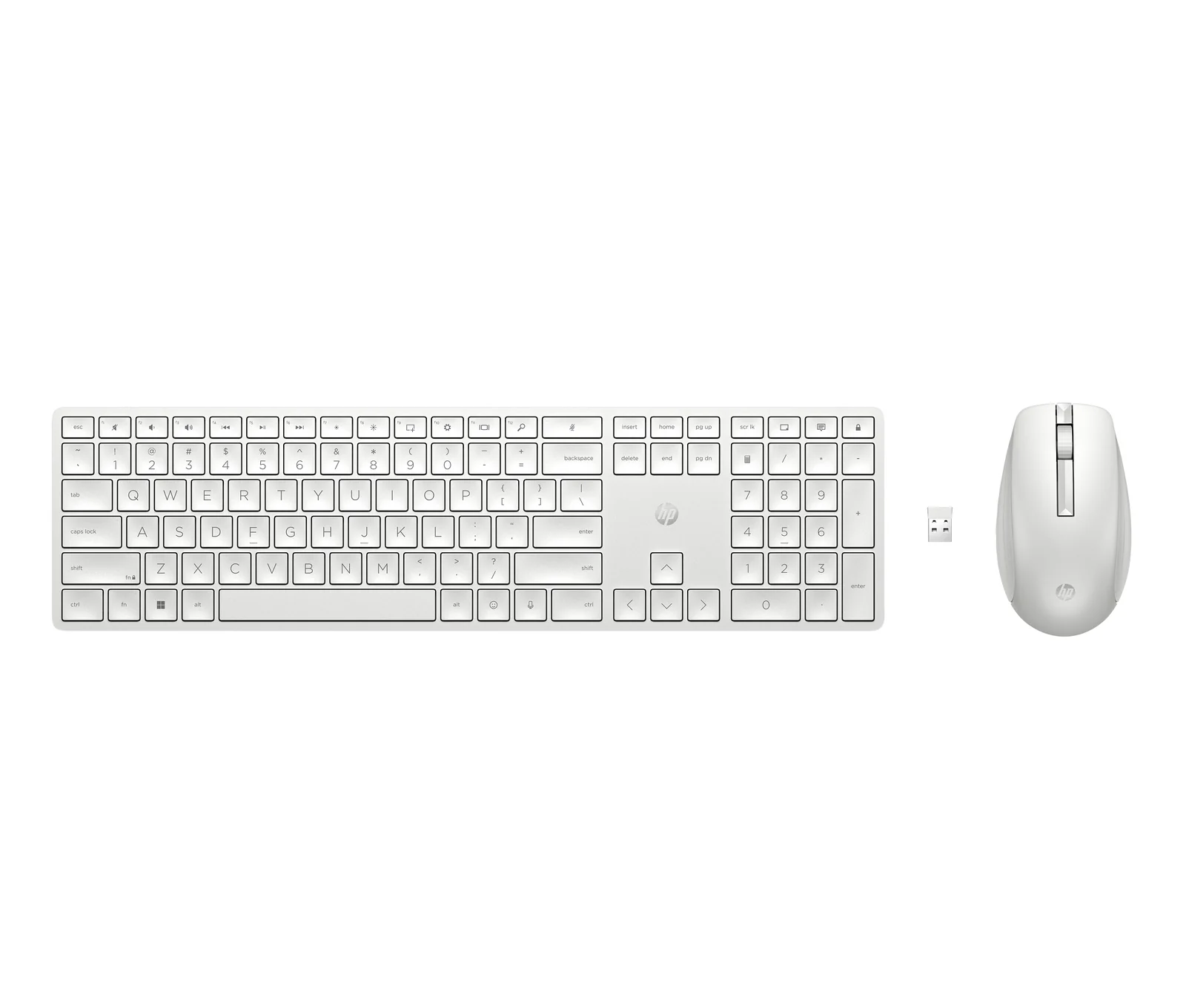 HP 650 Wireless and Mouse Combo White Keyboard