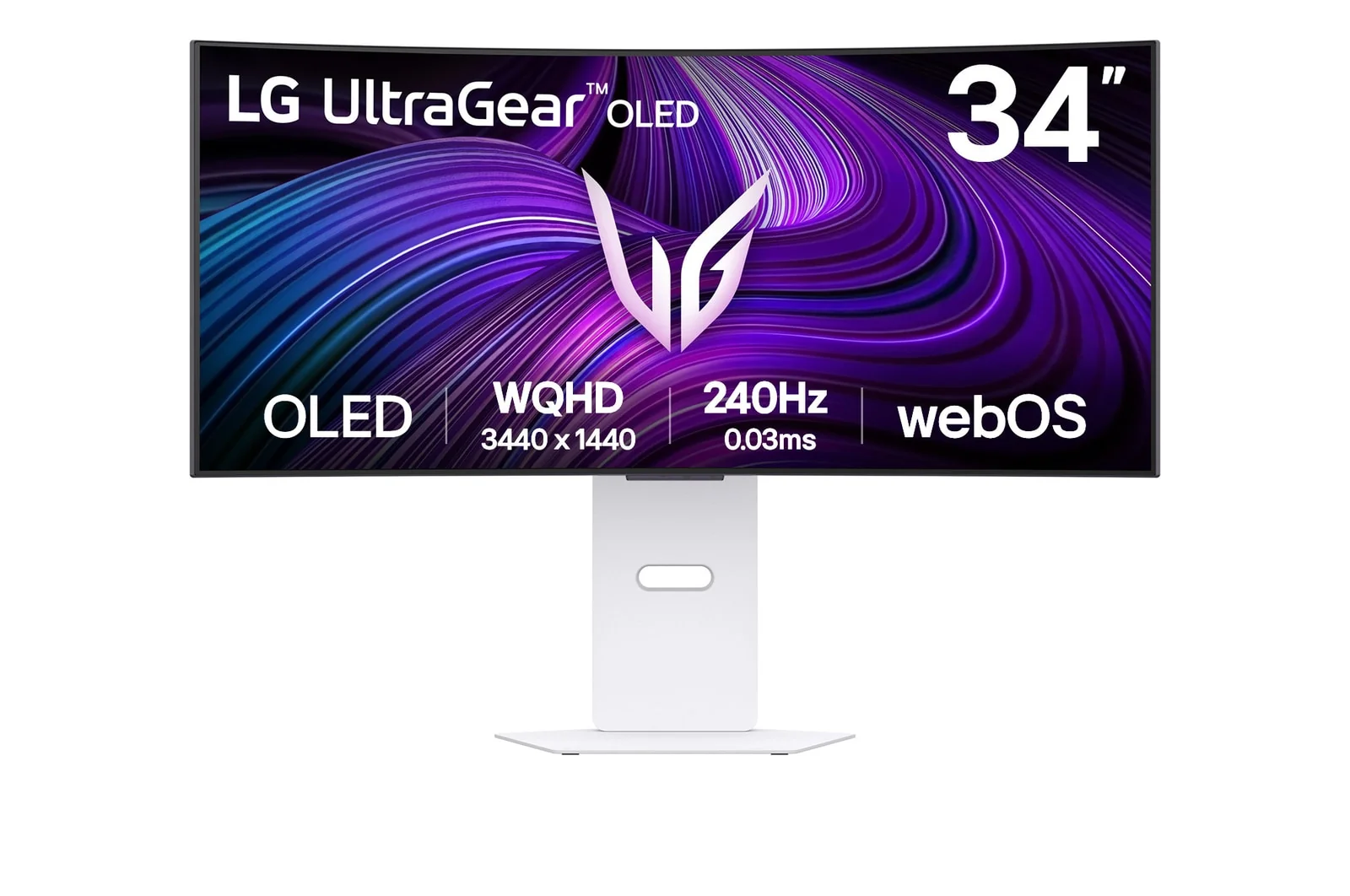 LG 34GX90SA-W 34" UWQHD OLED 240Hz Curved Monitor
