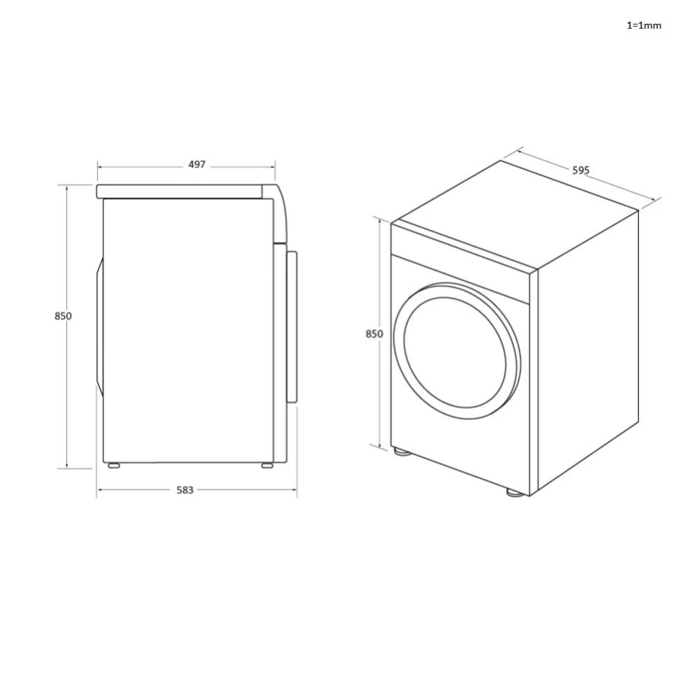 Haier HW100-B14959S8U1 10kg 1400rpm Washing Machine