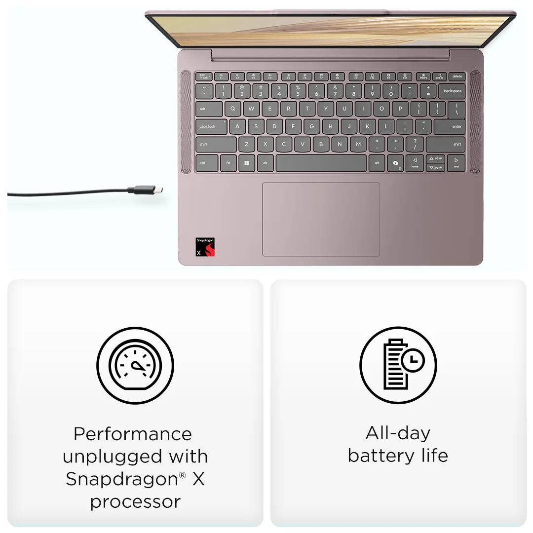 Lenovo IP VIBE 14 SDX1 8/256GB DREAMYVIOLET 14", Snapdragon X1-26-100, 8GB RAM